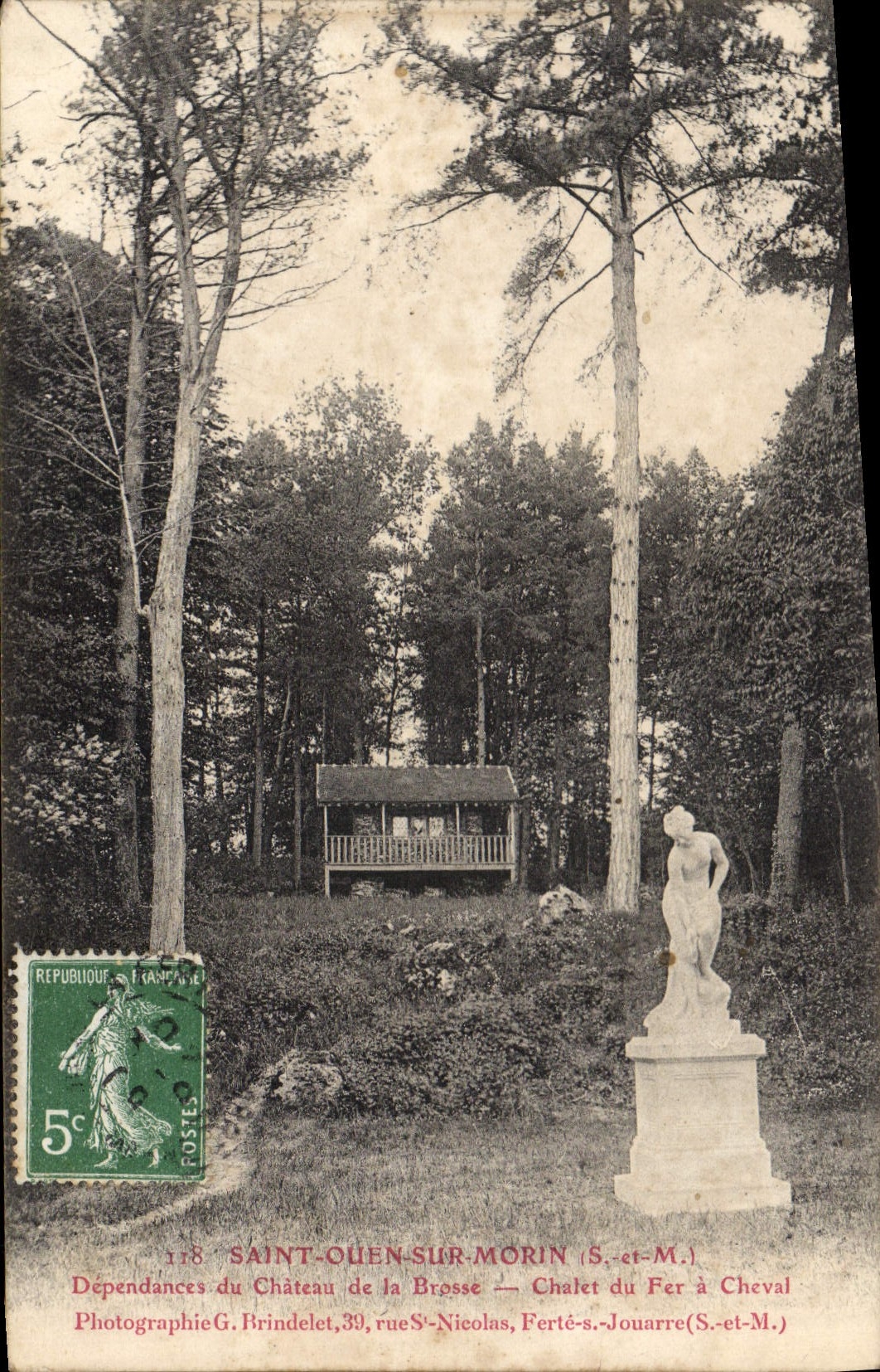 CPA Saint Ouen Sur Morin sépendances Du Chateau De La Brosse chalet du fer à cheval