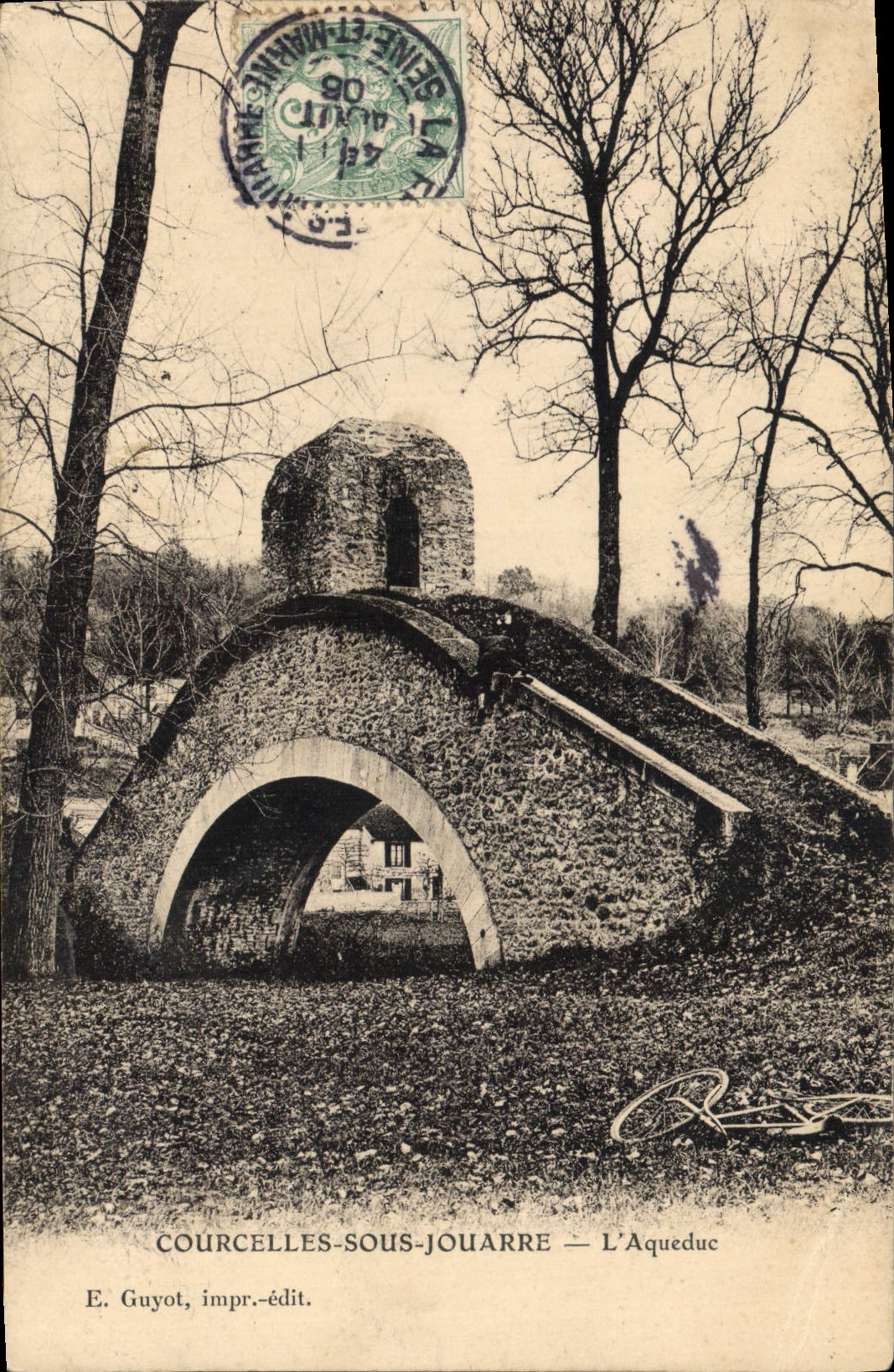 CPA Courcelles Sous Jouarre L'Aqueduc