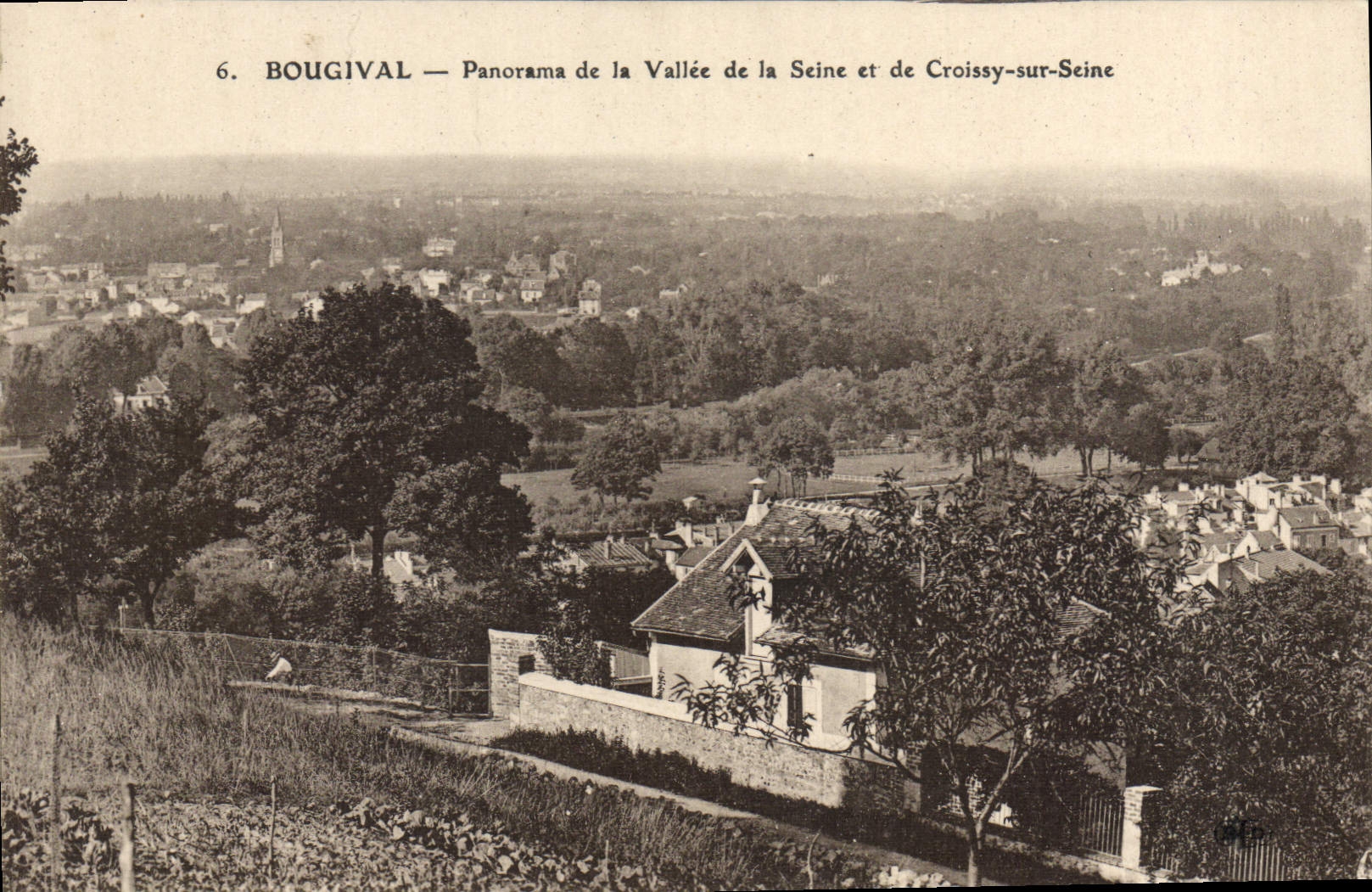 CPA Bougival Panorama De La Vallee De La Seine Et De Croissy-sur-Seine