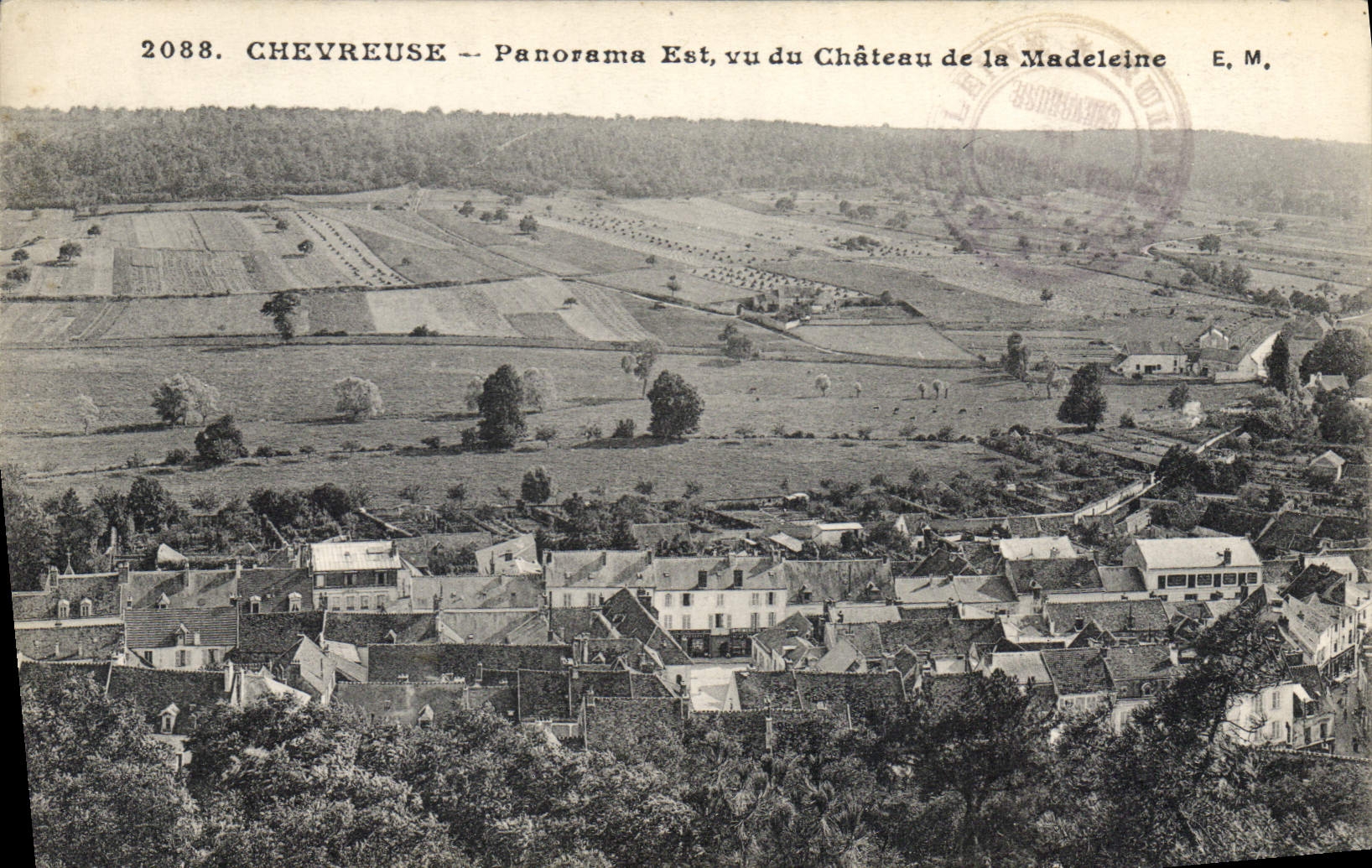 CPA Chevreuse Panorama Est Vu Du Chateau De La Madeleine