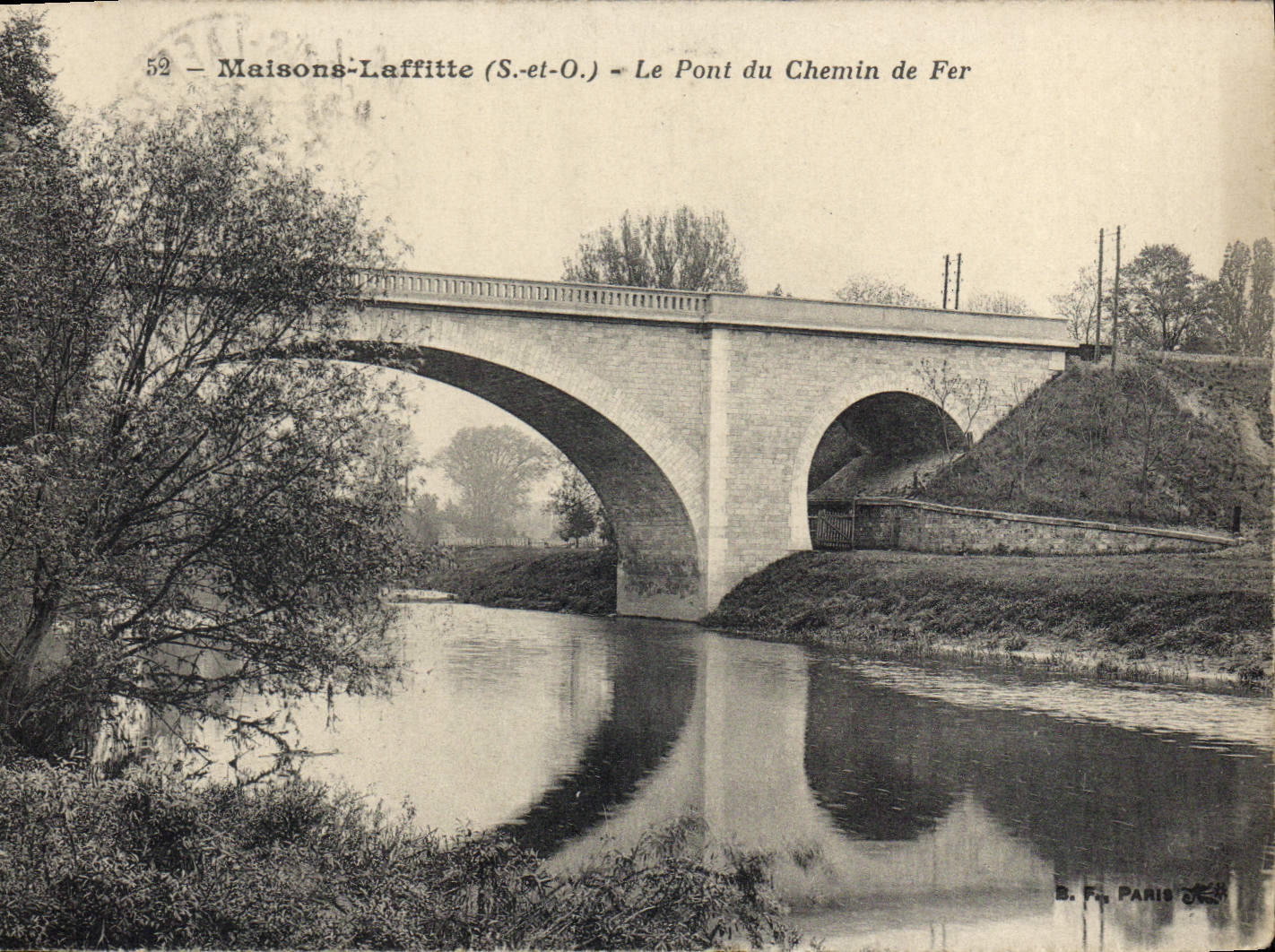 CPA Maisons Laffitte Le Pont Du Chemin De Fer
