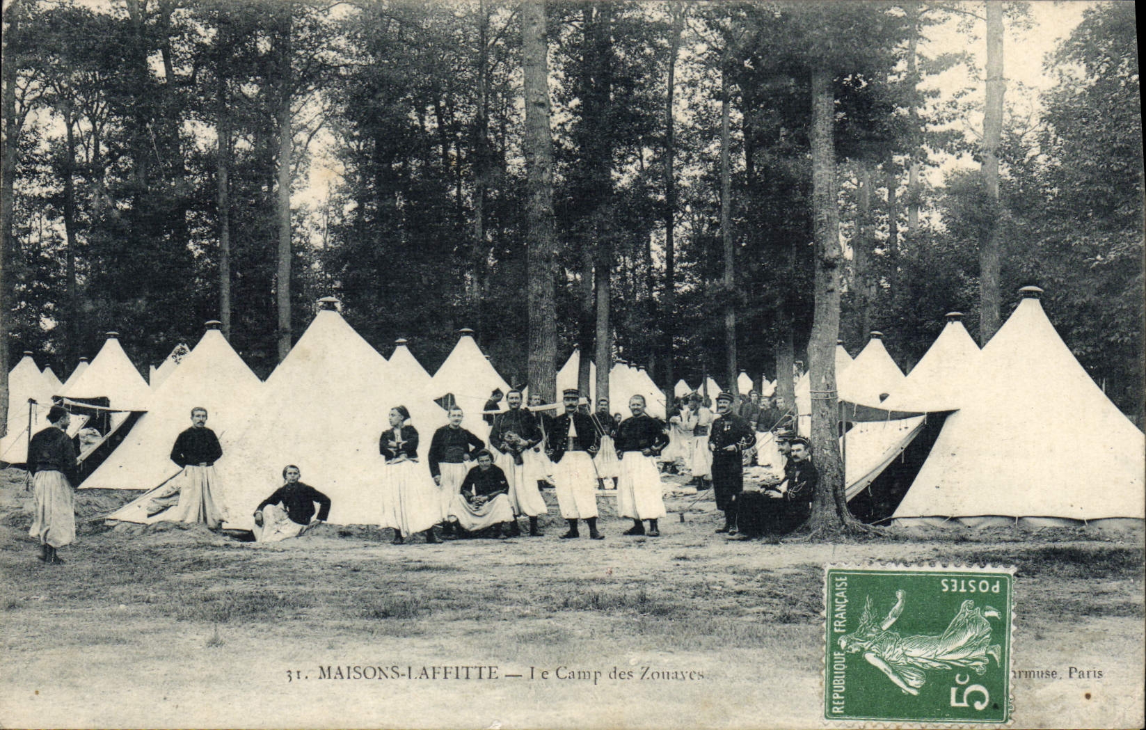 CPA Maisons Laffitte Le Camp Des Zouaves