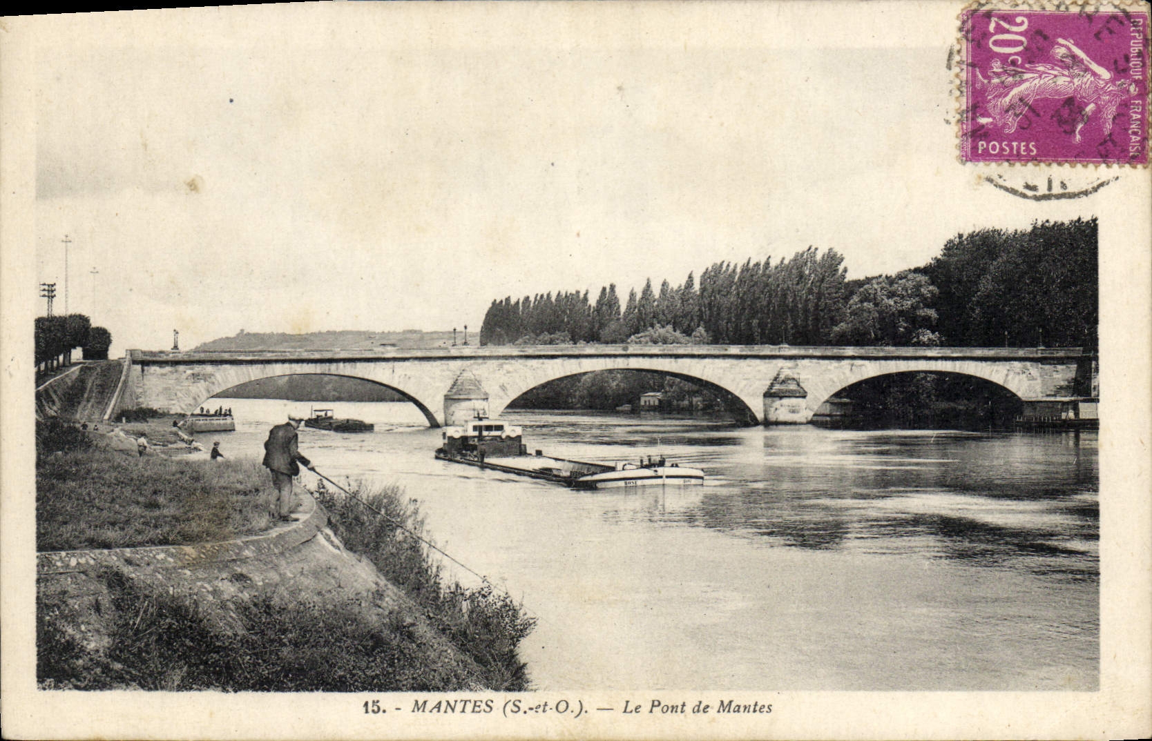CPA Mantes Le Pont De Mantes