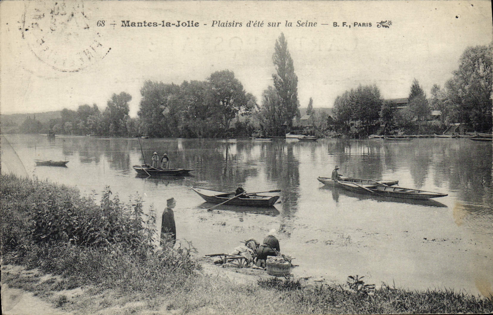 CPA Mantes La Jolie Plaisirs D'Ete Sur La Seine