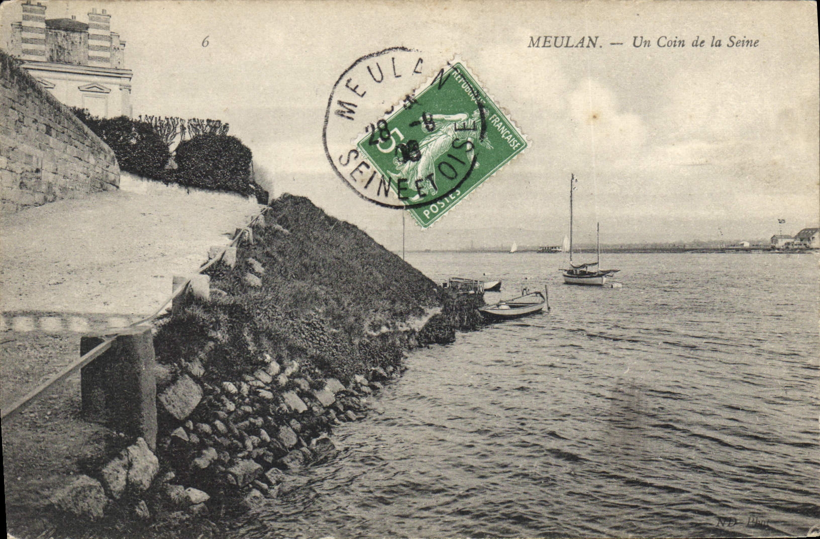 CPA Meulan Un Coin De La Seine