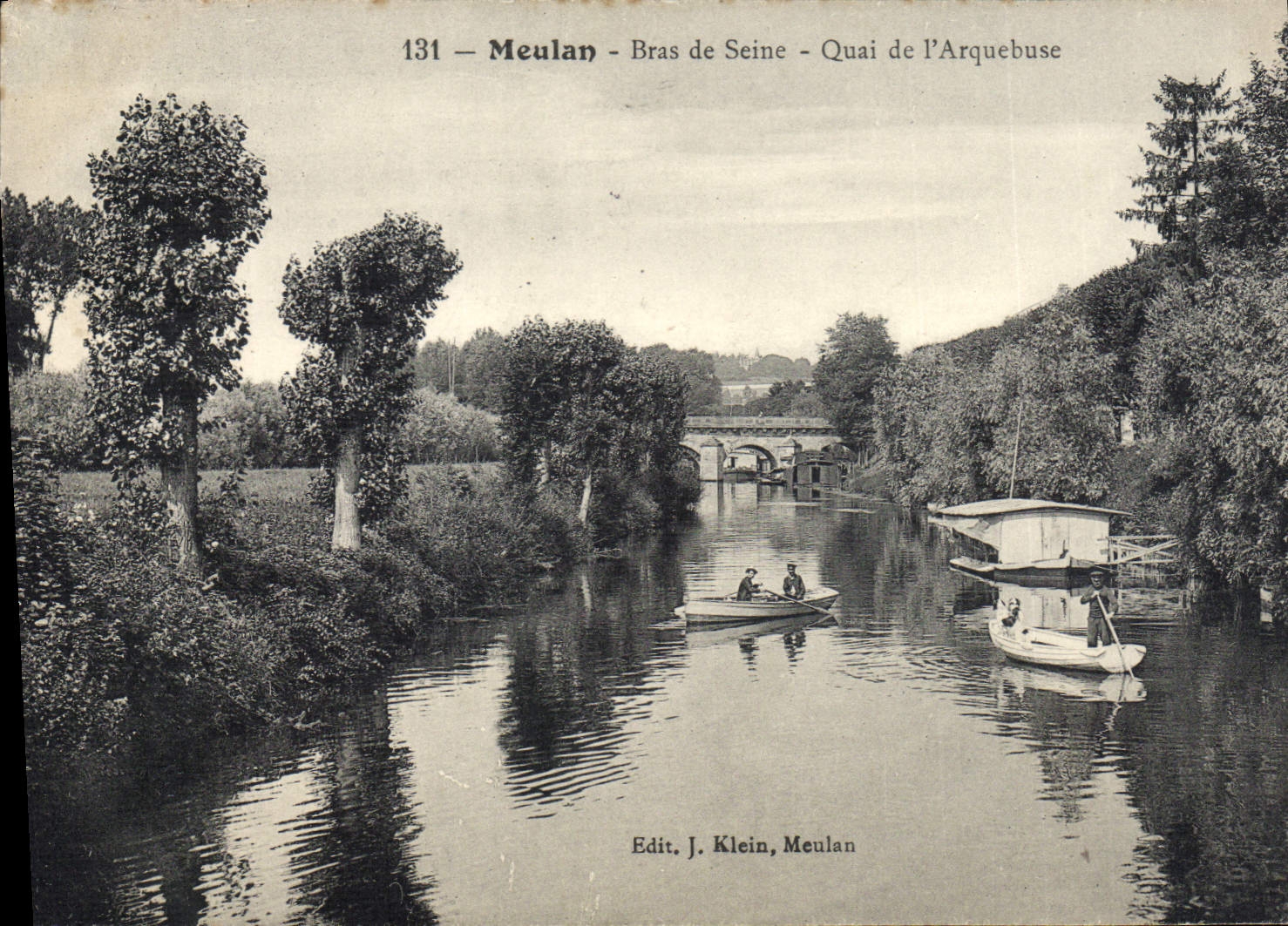 CPA Meulan Bras De Seine Quai De I'Arquebuse