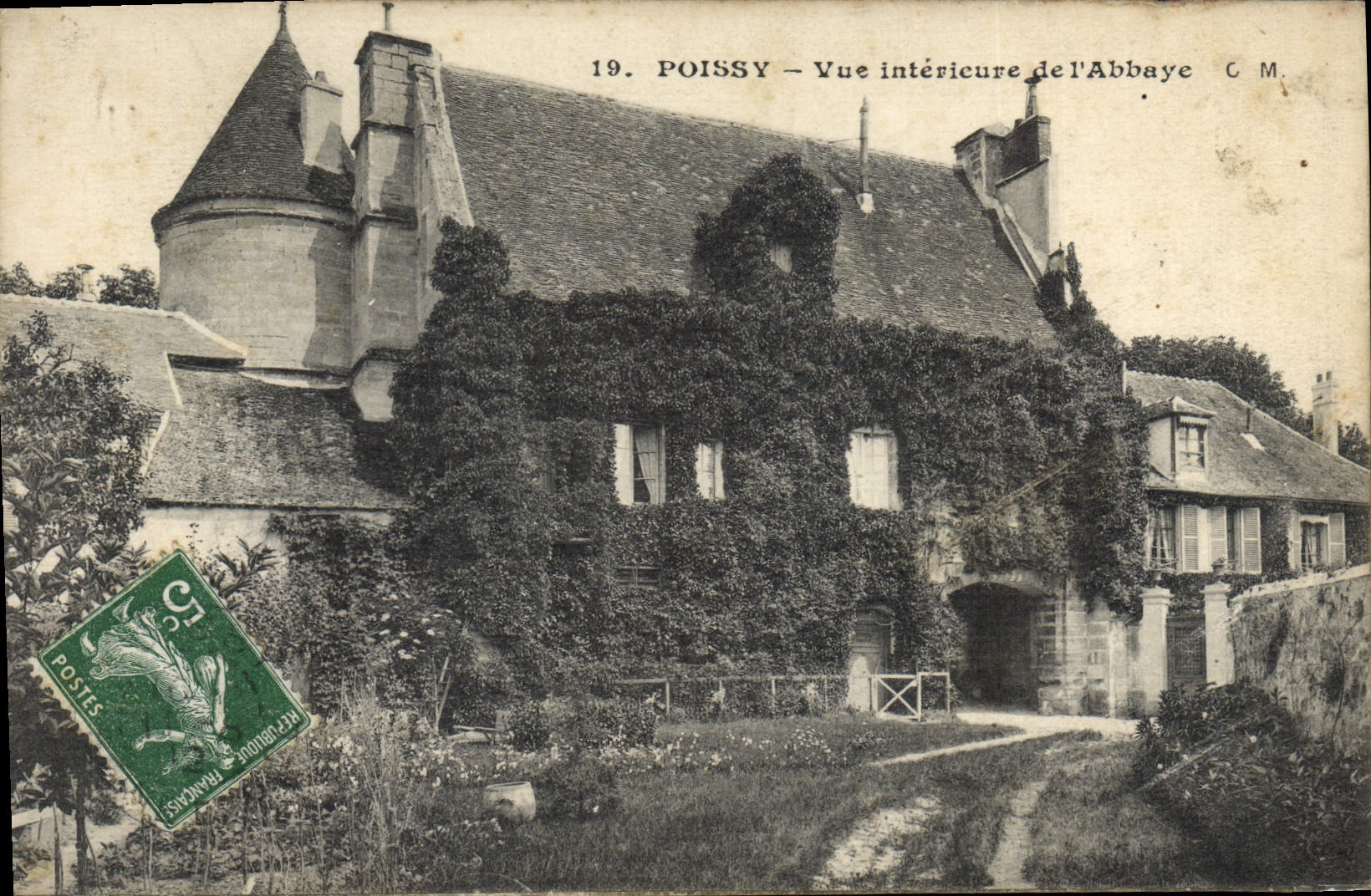 CPA Poissy Vue Interieure De I'Abbaye