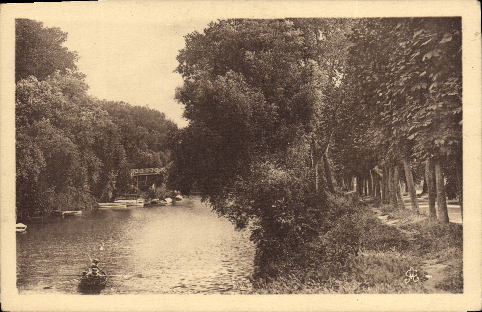 CPA Poissy Le Bras Migneaux Et I'Avenue