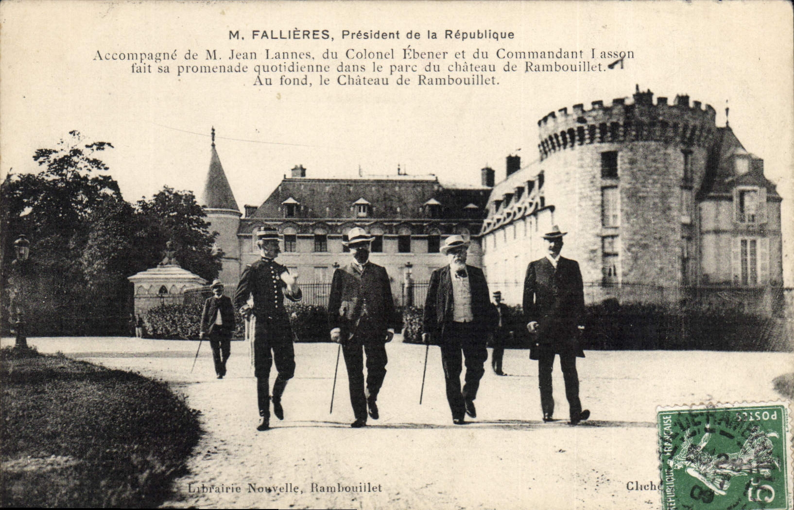 CPA Rambouillet Fallieres President De La Republique