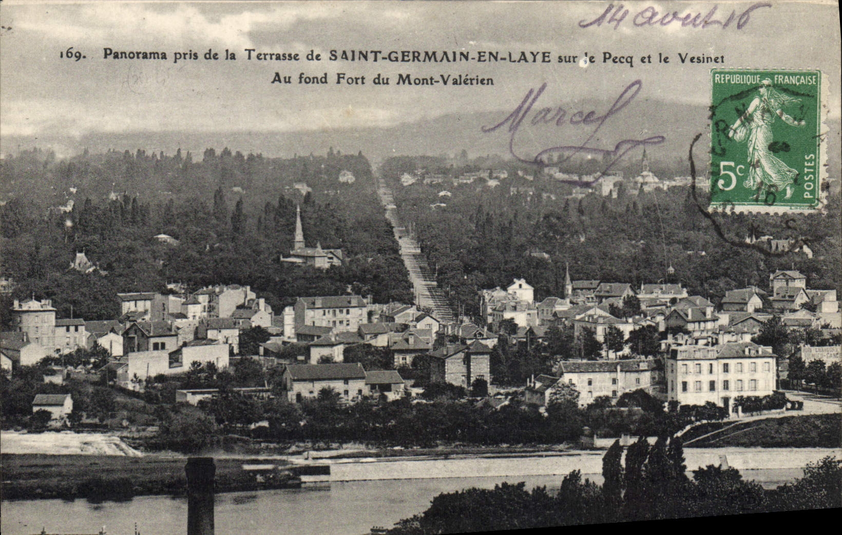 CPA St Germain En Laye Au Fond Fort Du Mont Valerien