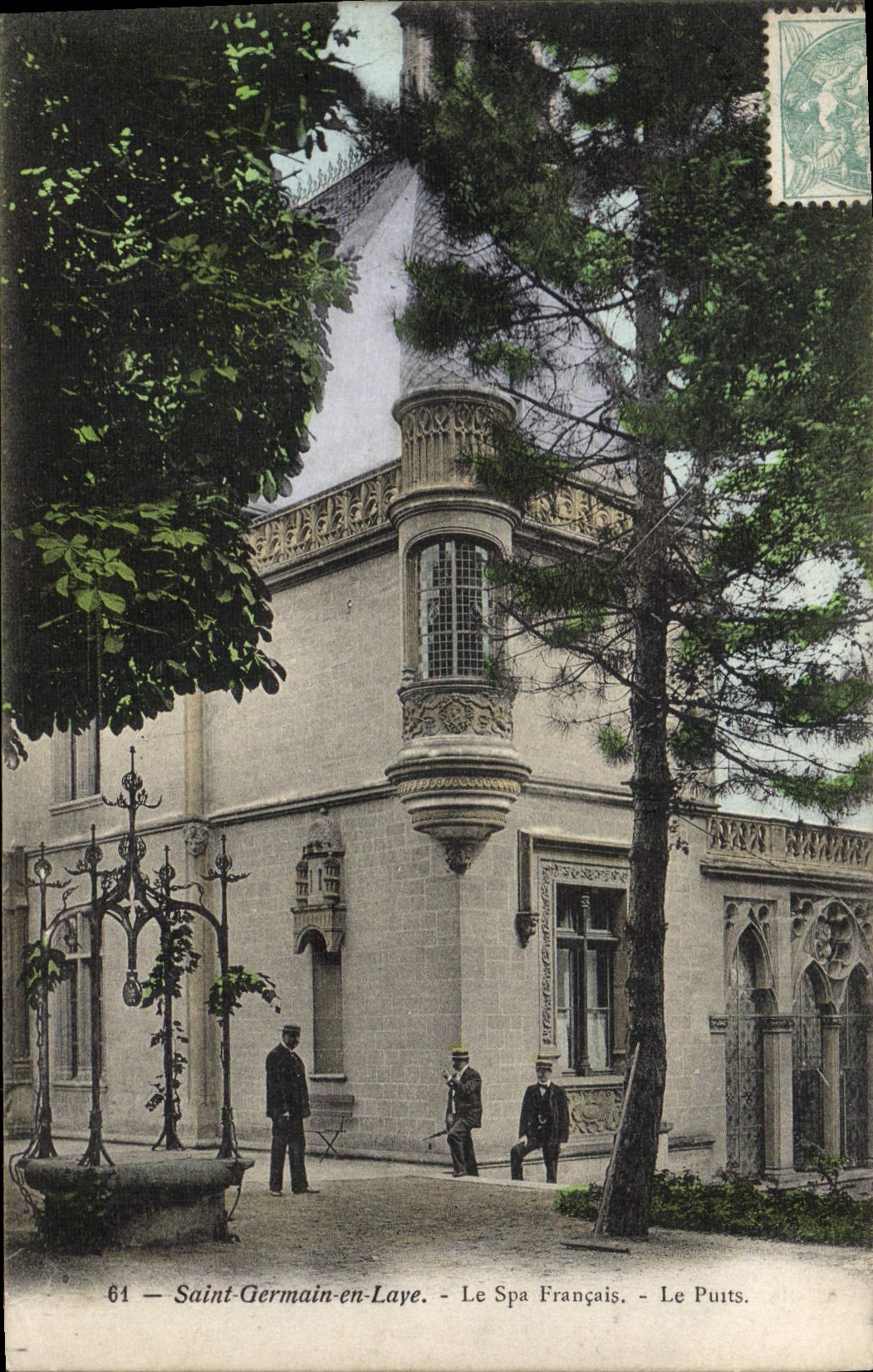 CPA St Germain En Laye Le Spa Français le puits