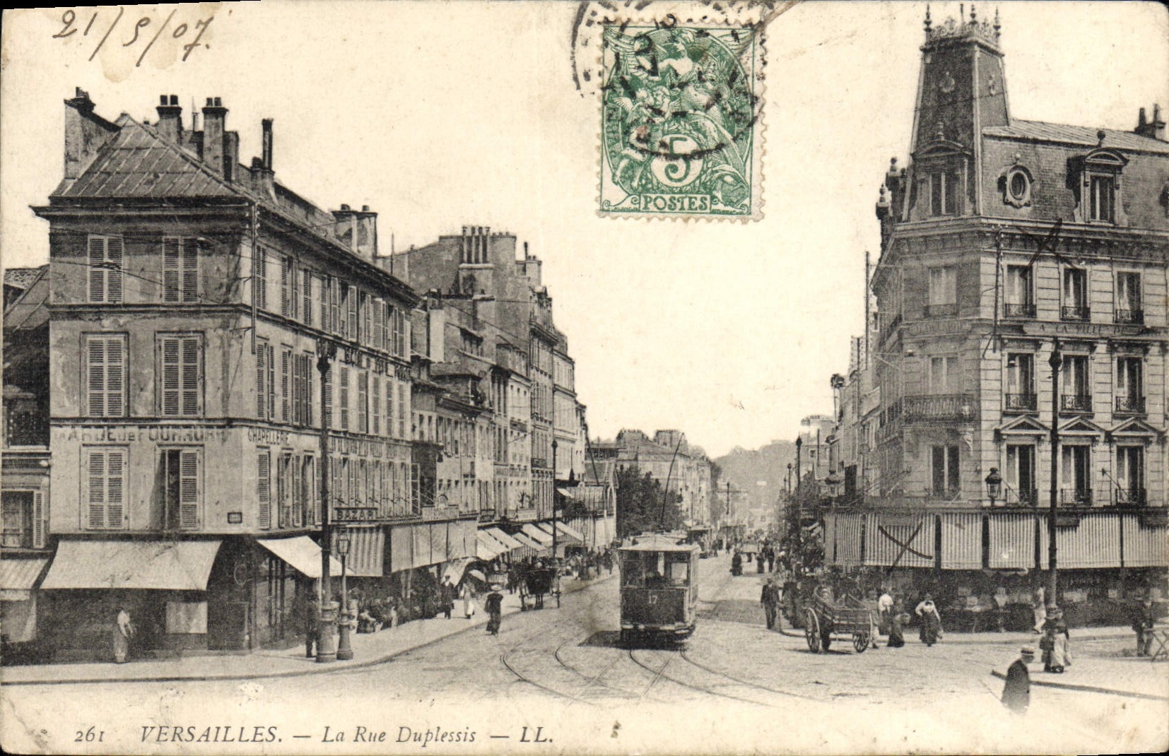 CPA Versailles La Rue Duplessis