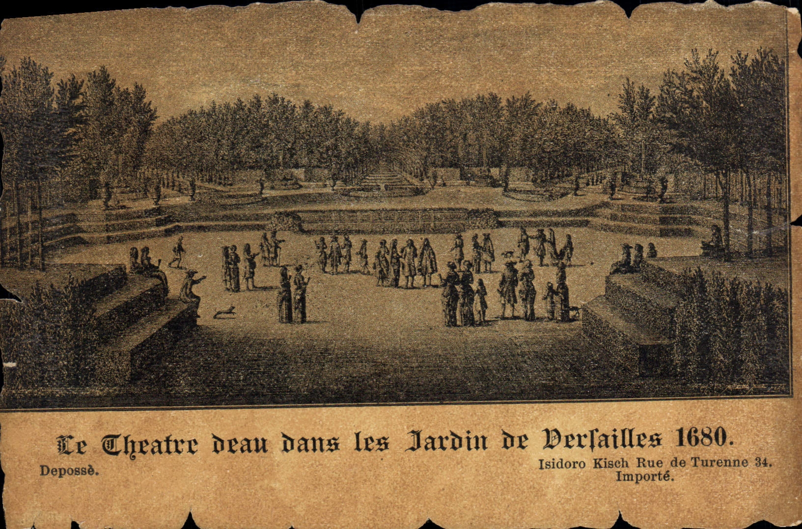 CPA Le théatre deau Dans Les jardin De Versailles en 1680