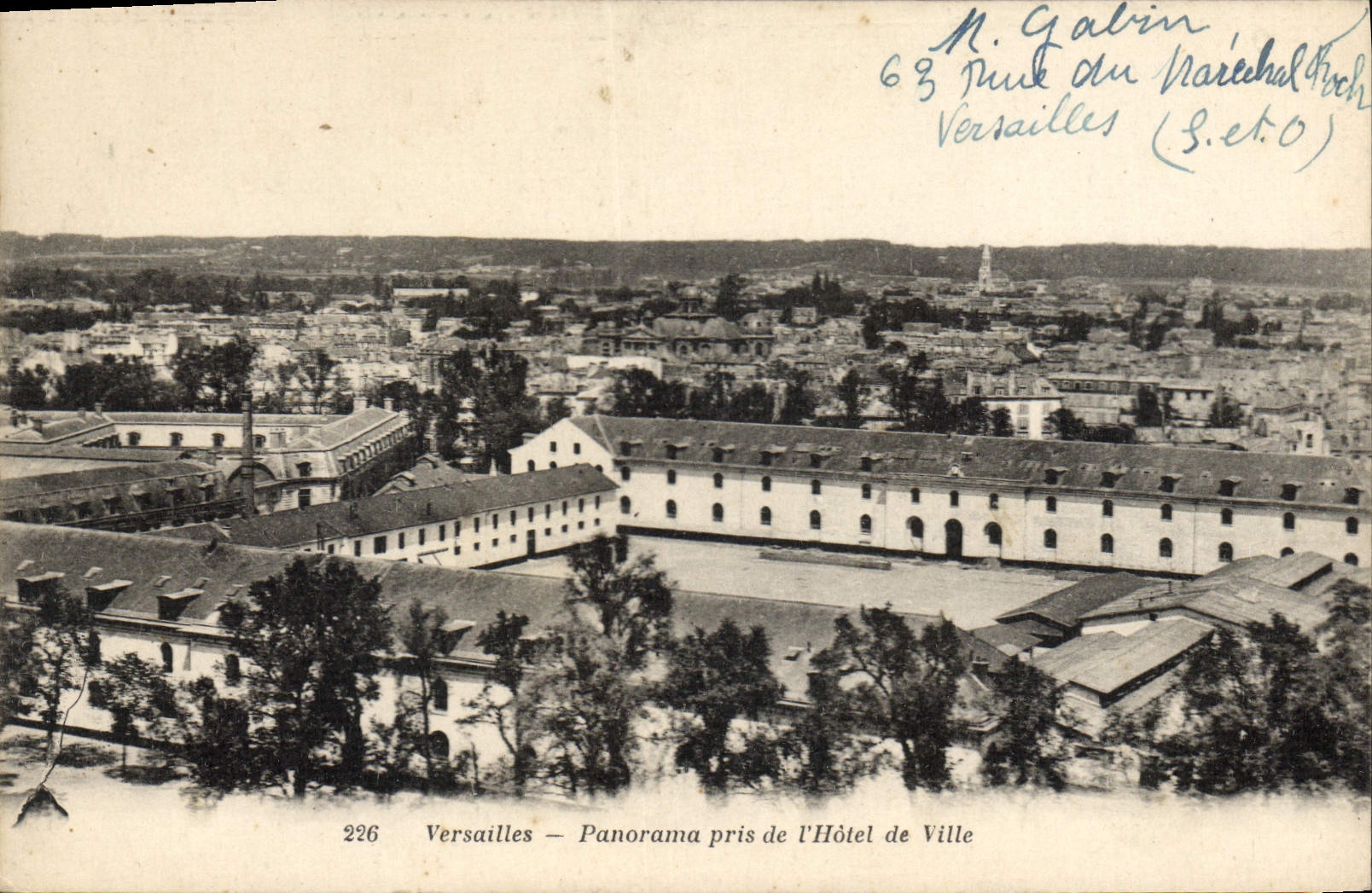 CPA Versailles Panorama Pris De I'Hotel De Ville