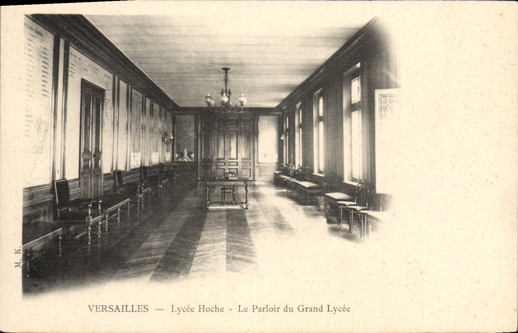 CPA Versailles Lycee Hoche Le Parloir Du Grand Lycee