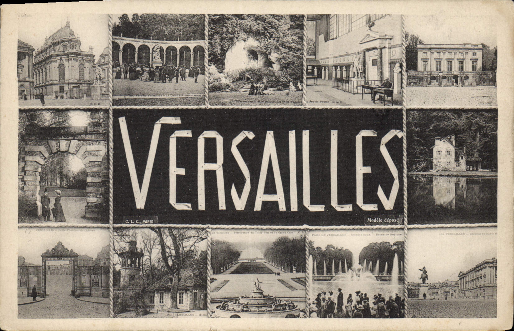 CPA Versailles vues diverses
