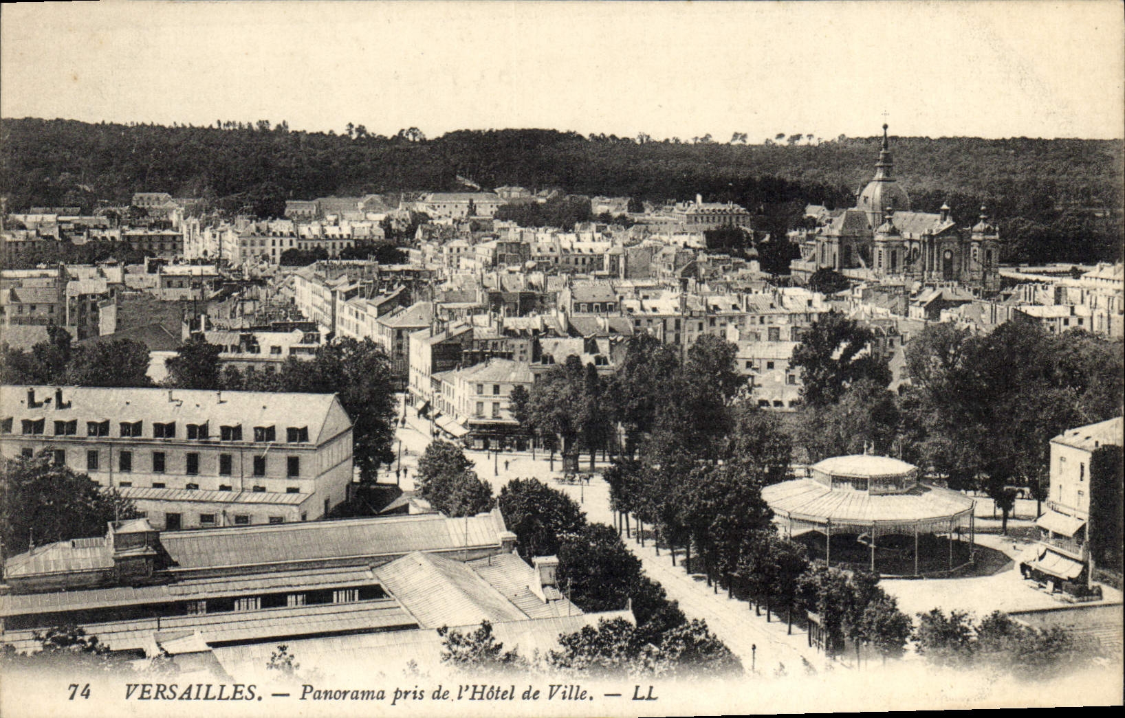 CPA Versailles Panorama Pris De I'Hotel De Ville