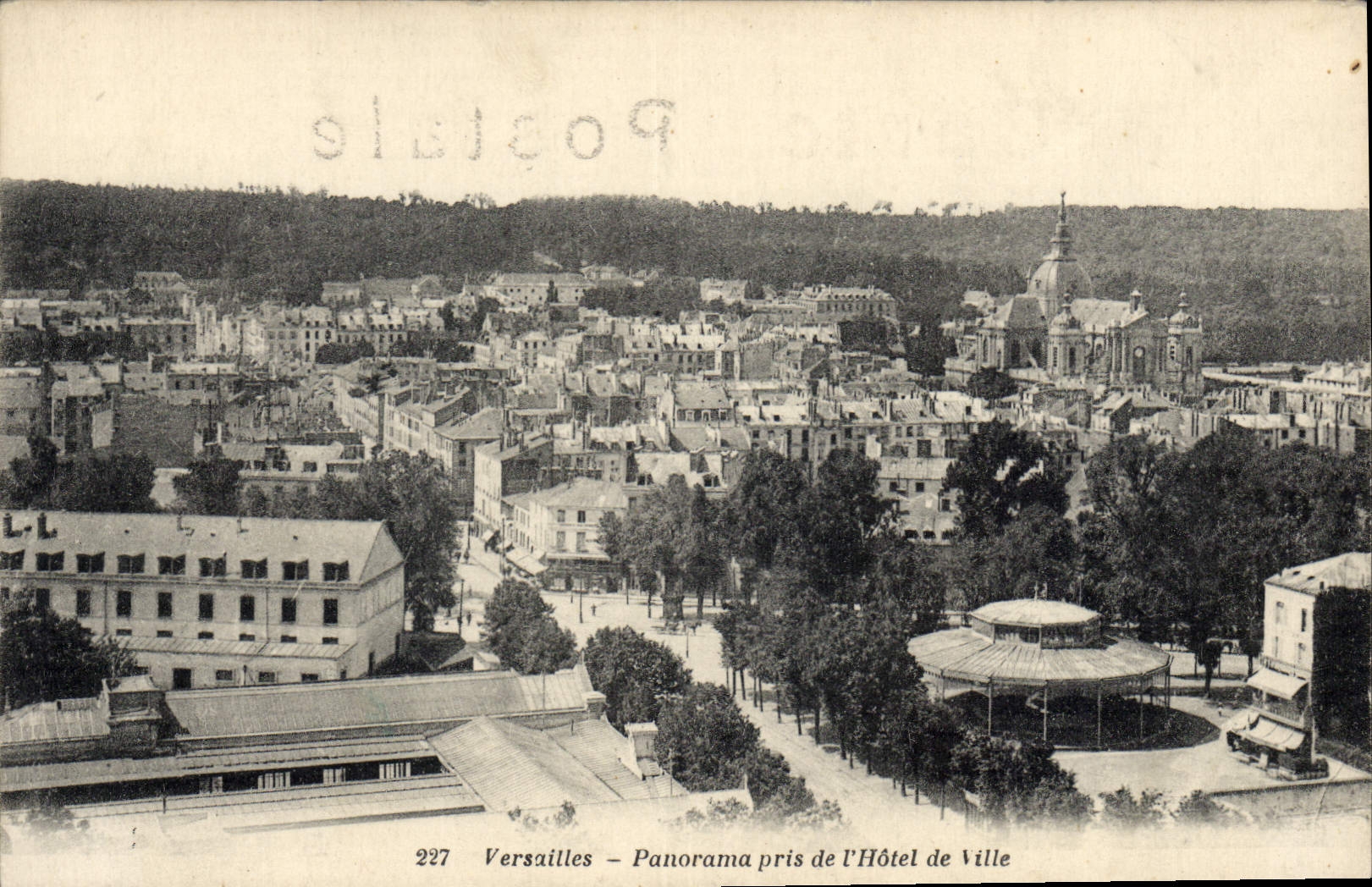 CPA Versailles Panorama Pris De I'Hotel De Ville