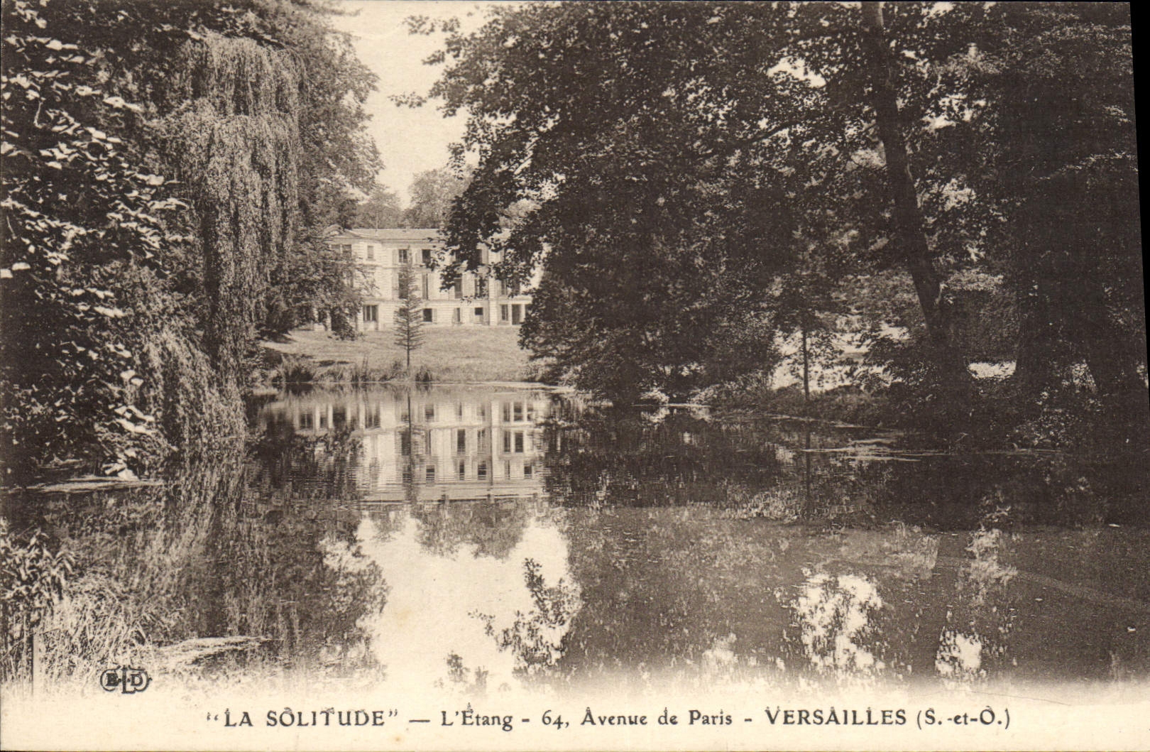 CPA Versailles La Solitude L'Etang Avenue De Paris