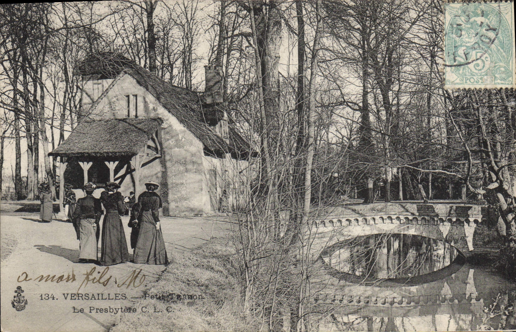 CPA Versailles Petit trianon Le Presbytere
