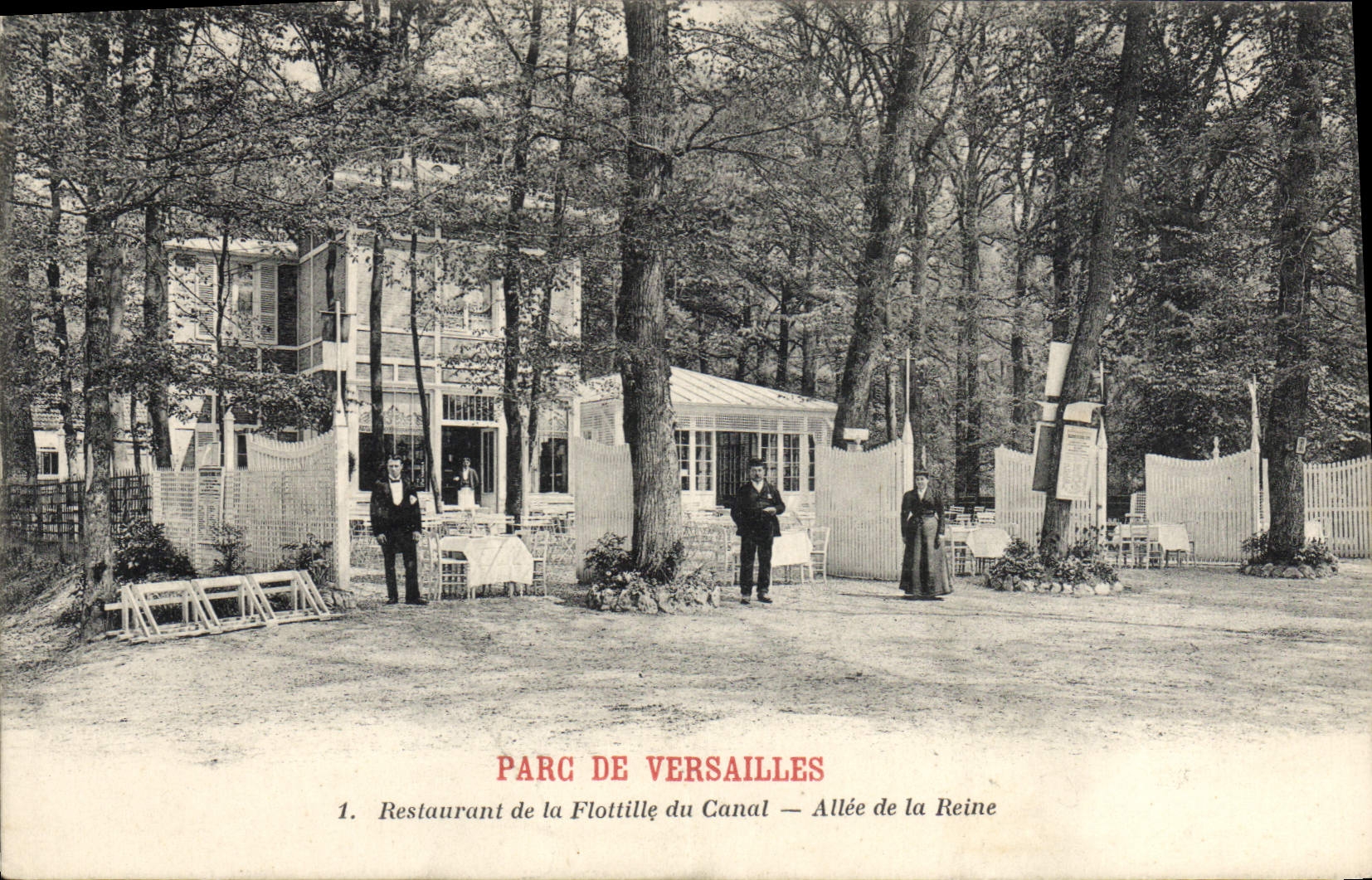 CPA Versailles Restaurant De La Flottille Du Canal allée de la reine