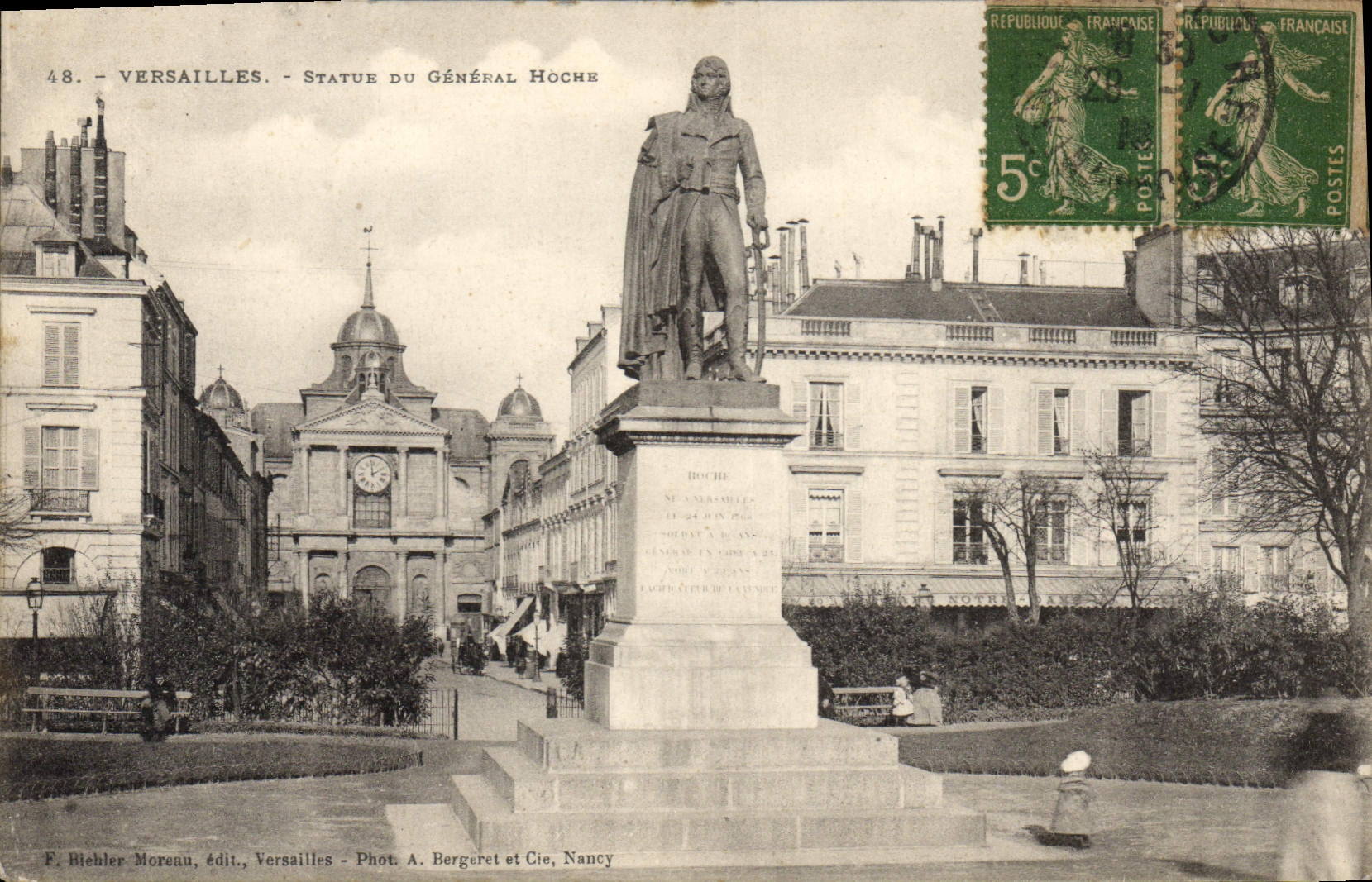 CPA Versailles Statue Du General Hoche