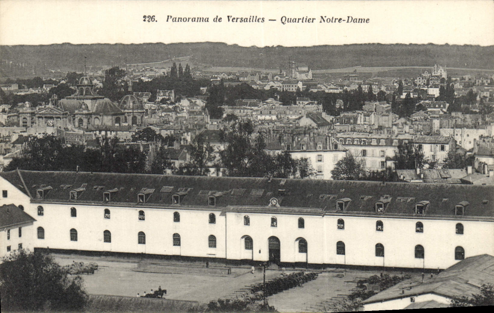 CPA Versailles Panorama Quartier Notre Dame