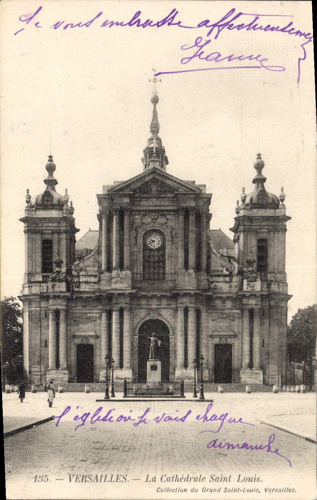 CPA Versailles La Cathedrale Saint Louis