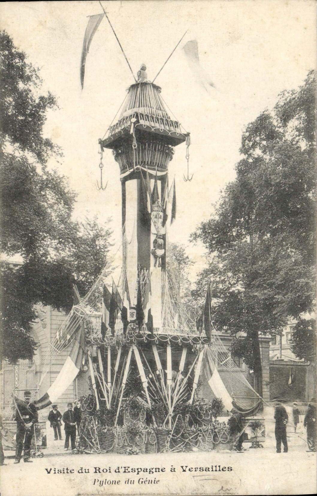 CPA Versailles Visite Du Roi D'Espagne