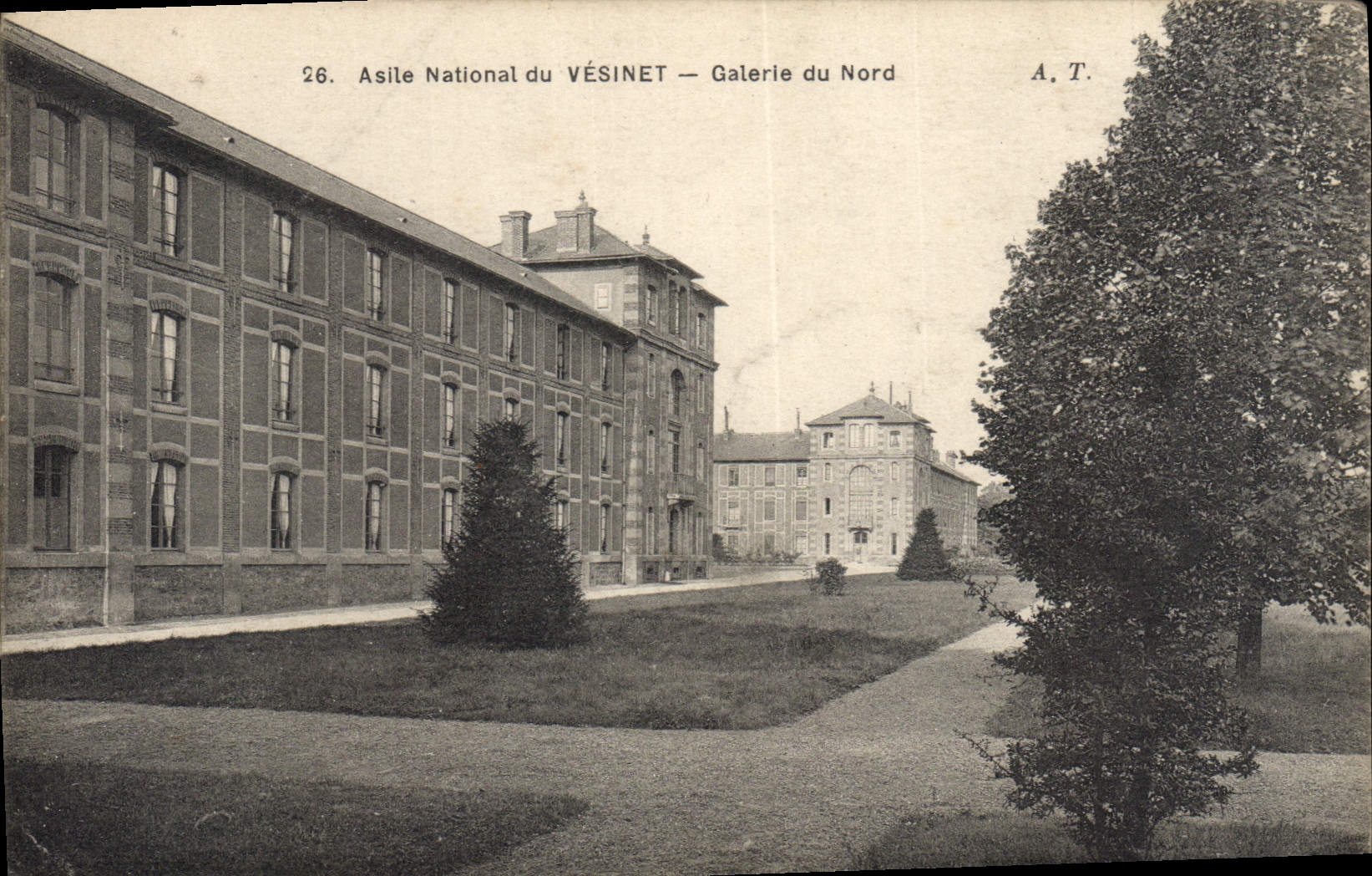 CPA Vesinet Galerie Du Nord Asile National