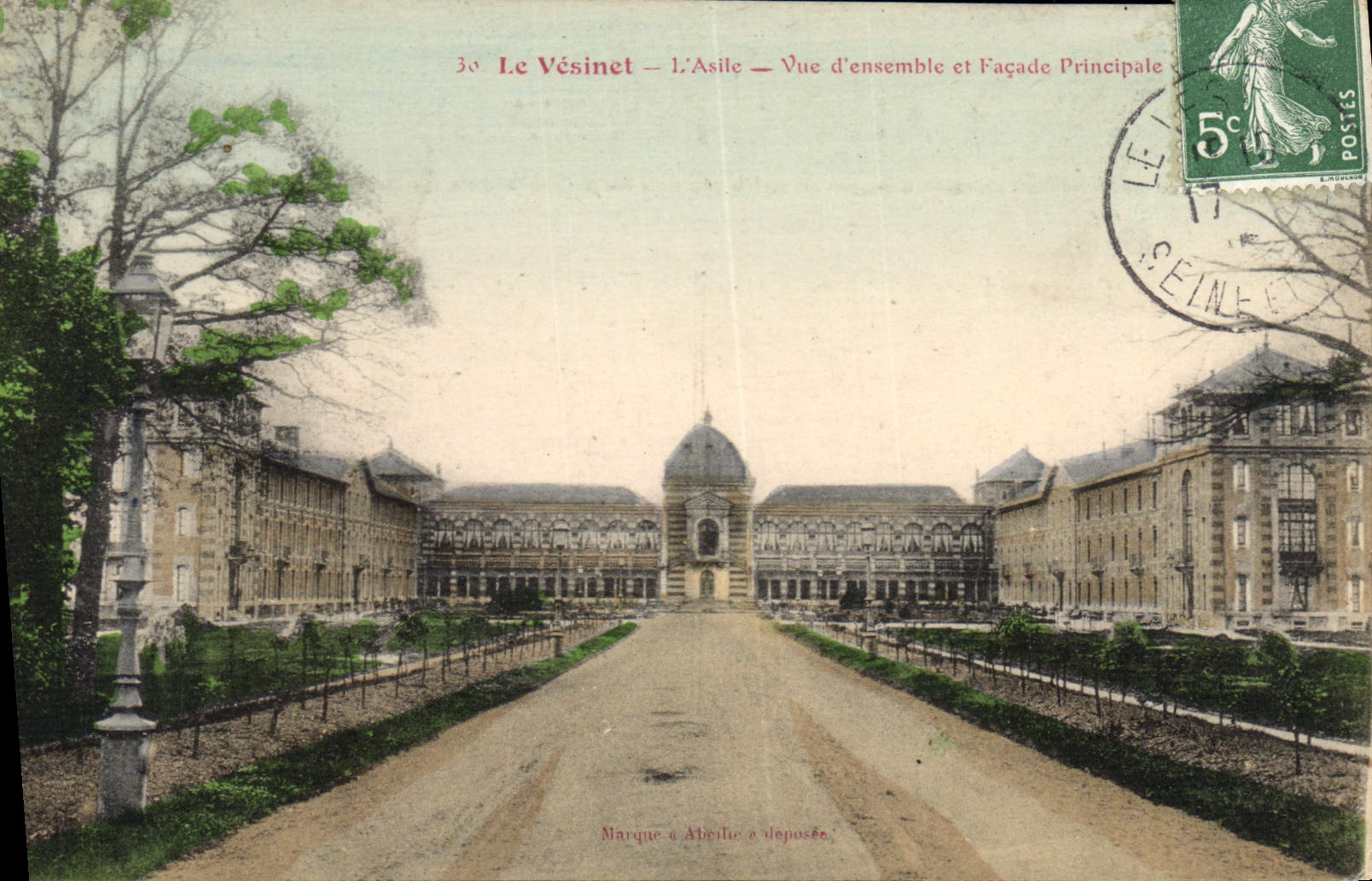 CPA Le Vesinet L'Asile Vue D'Ensemble Et Facade Principale