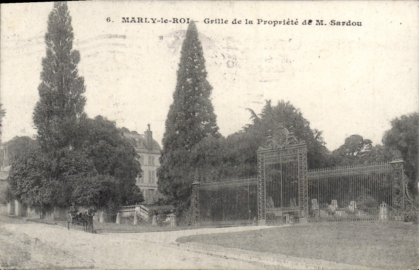 CPA Marly Le Roi Grille De La Propriete De Sardou