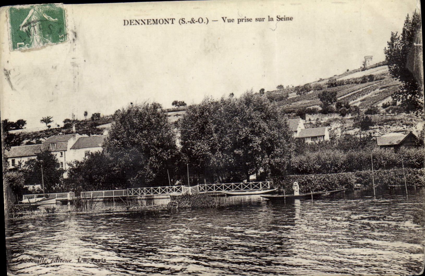 CPA Dennemont Vue Prise Sur La Seine