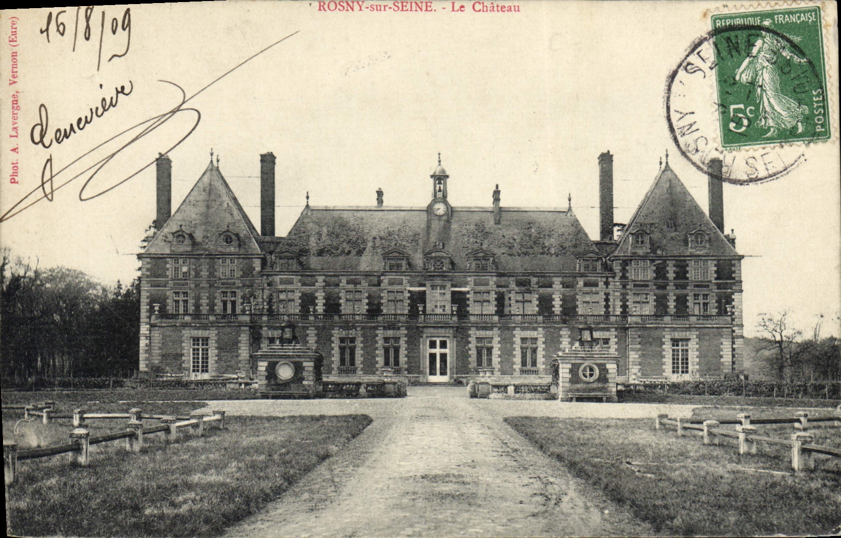 CPA Rosny Sur Seine Le Château