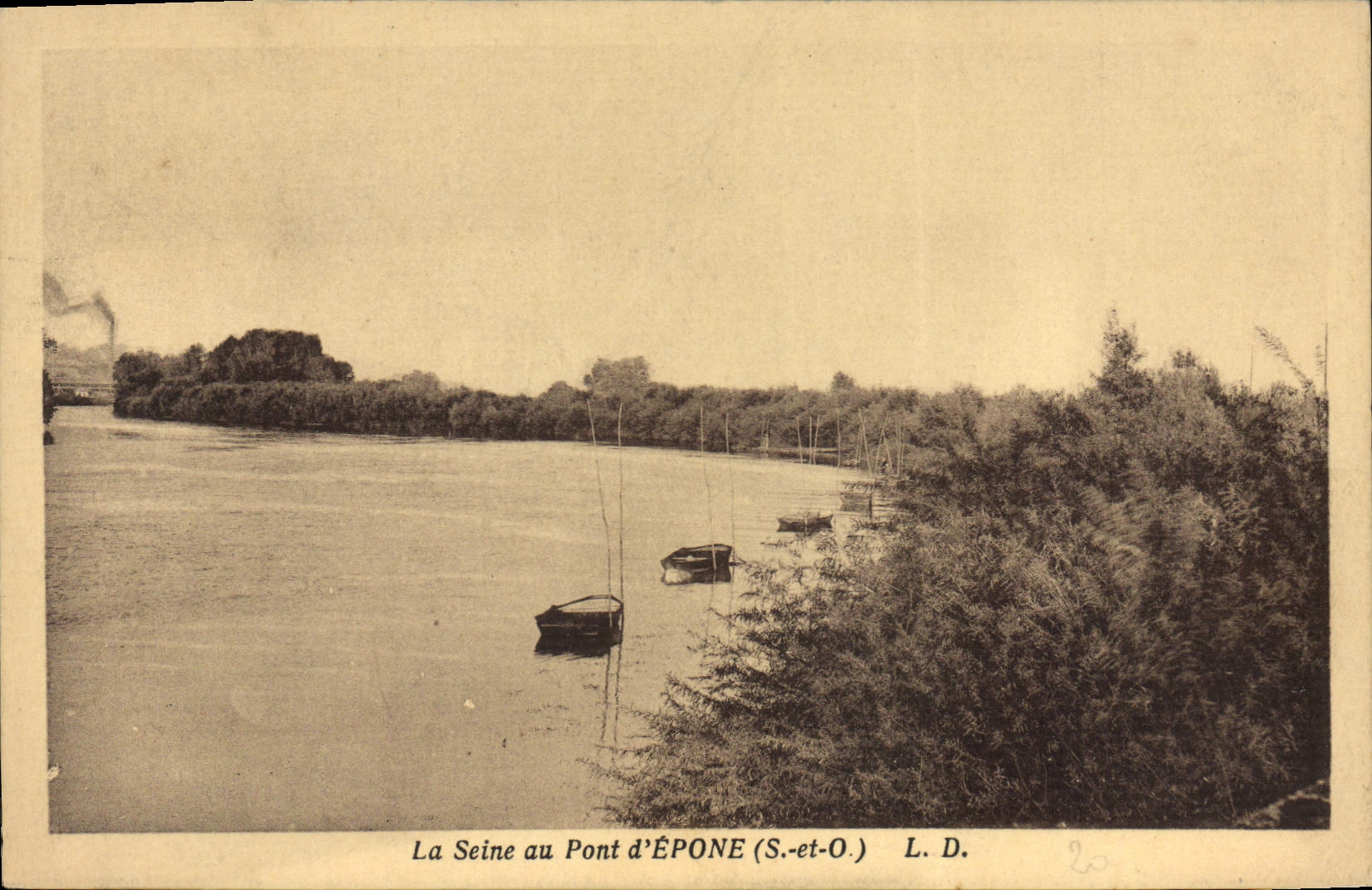 CPA La Seine Au Pont d'Epone
