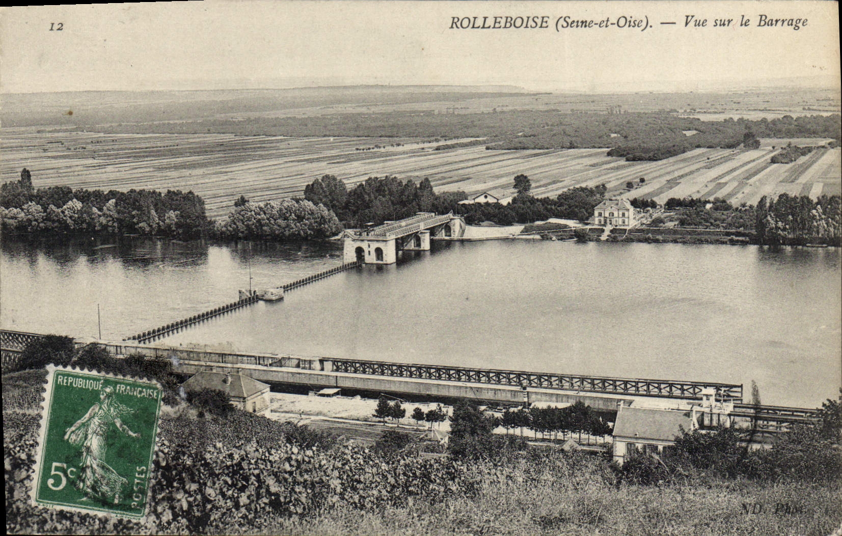 CPA Rolleboise Vue Sur Le Barrage