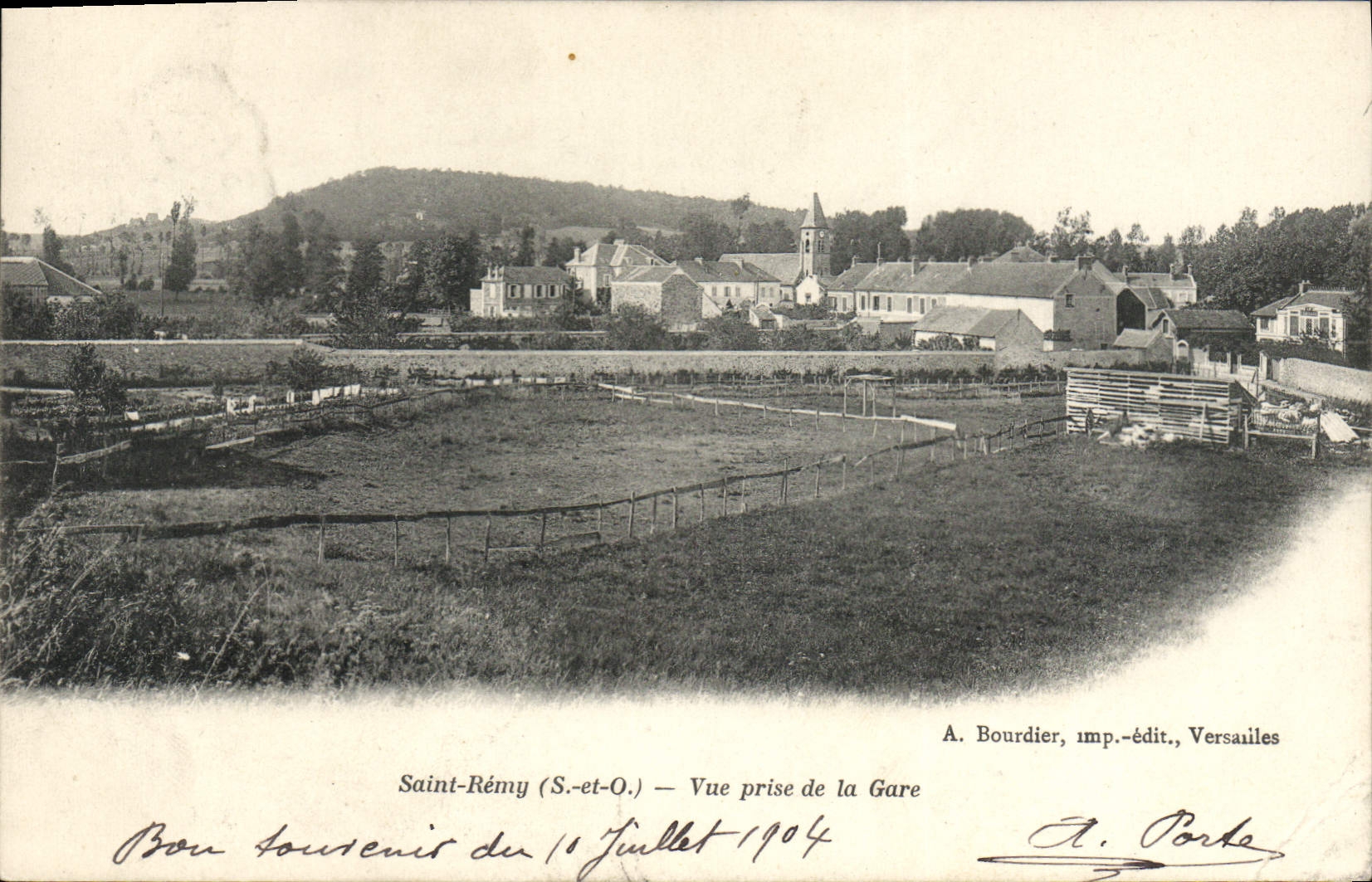 CPA Saint Remy Vue Prise De La Gare