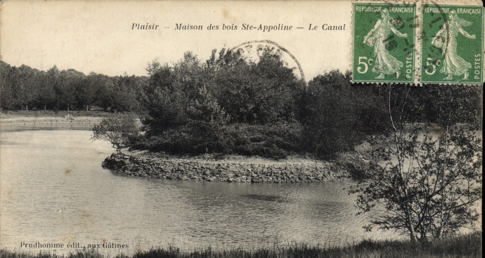 CPA Plaisir Maison Des Bois Ste Appoline Le Canal