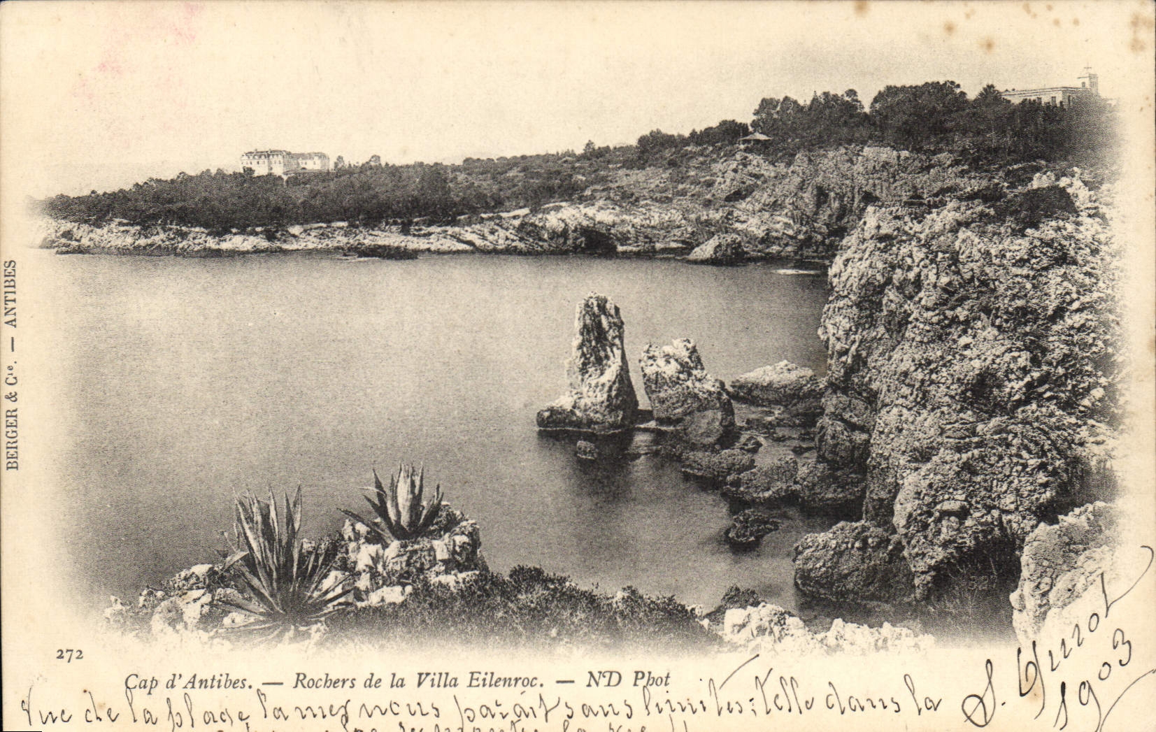 CPA Cap D'Antibes Rochers De la Villa Eilenroc