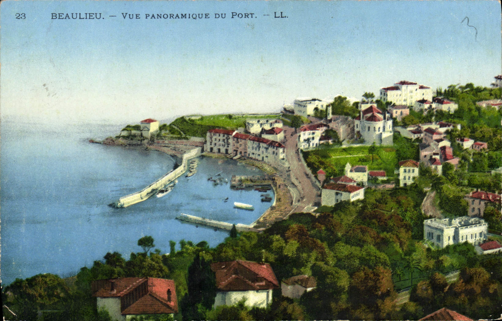 CPA Beaulieu Sur Mer Vue Panoramique Du Port
