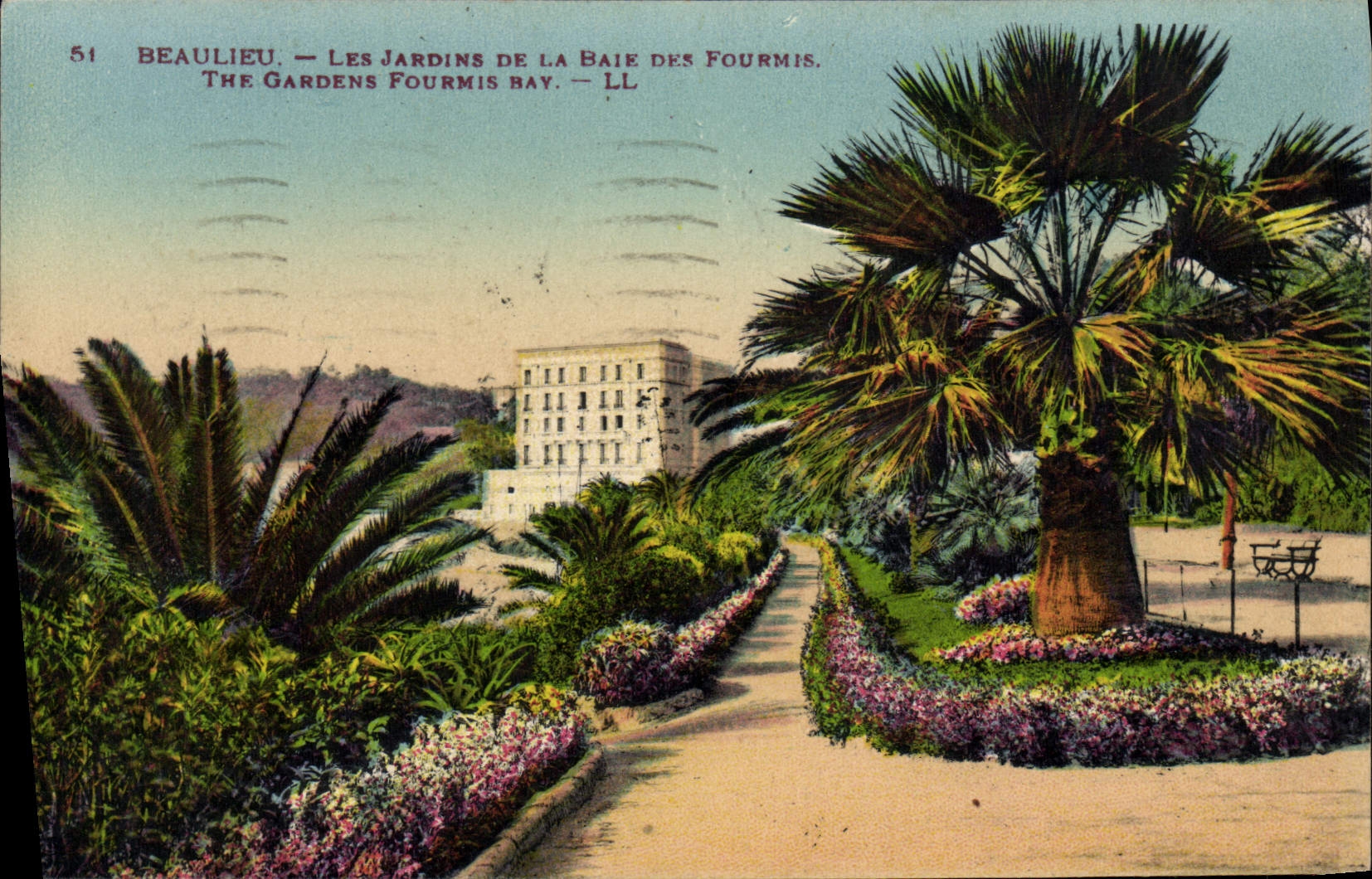 CPA Beaulieu Sur Mer Les Jardins De La Baie Des Fourmis