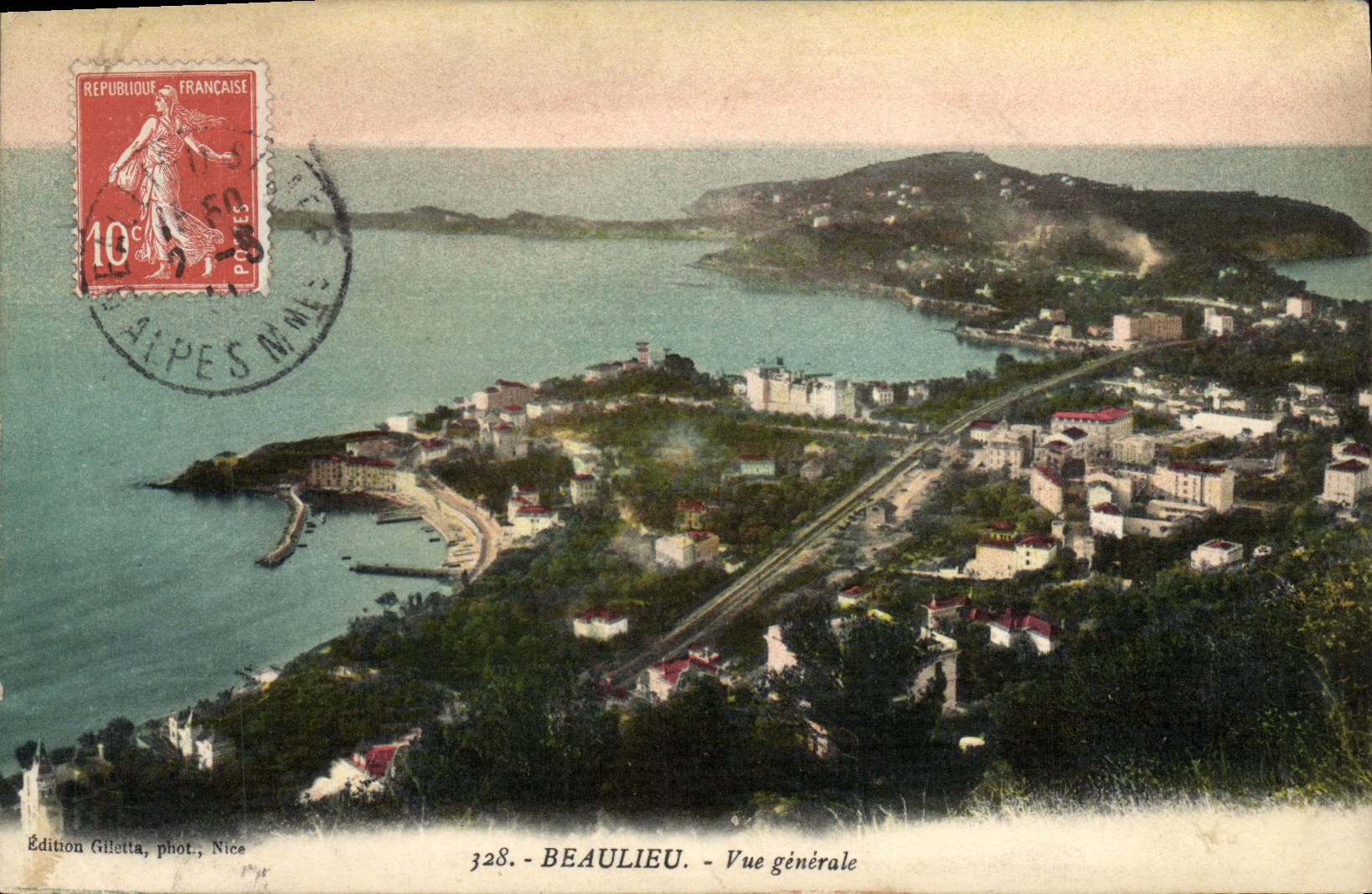 CPA Beaulieu Sur Mer Vue Generale
