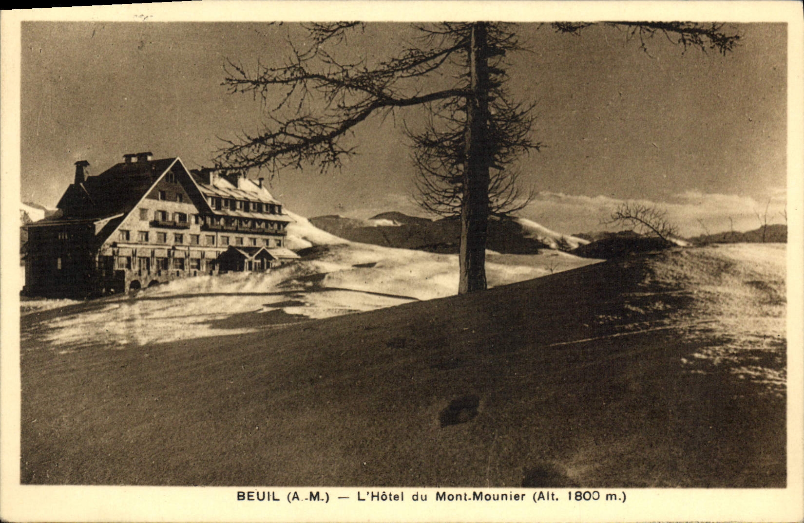 CPA Beuil L'Hotel Du Mont Mounier