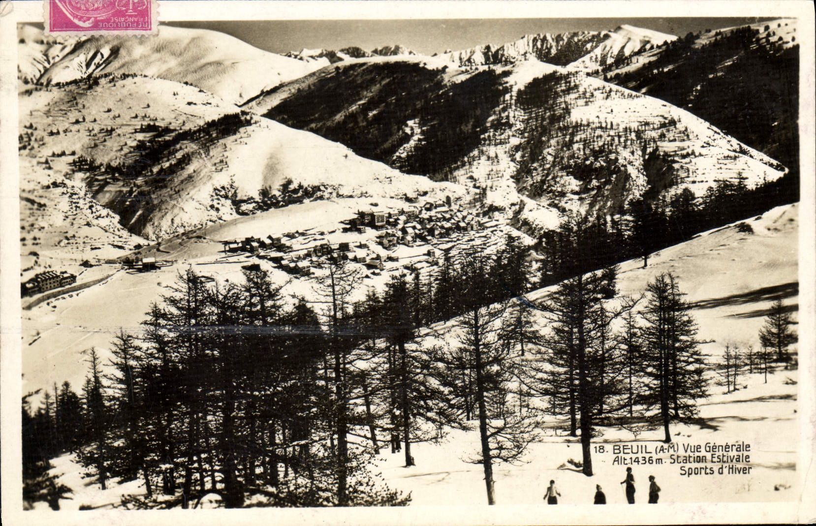 CPA Beuil Vue Generale Station Estivale Sports D'Hiver