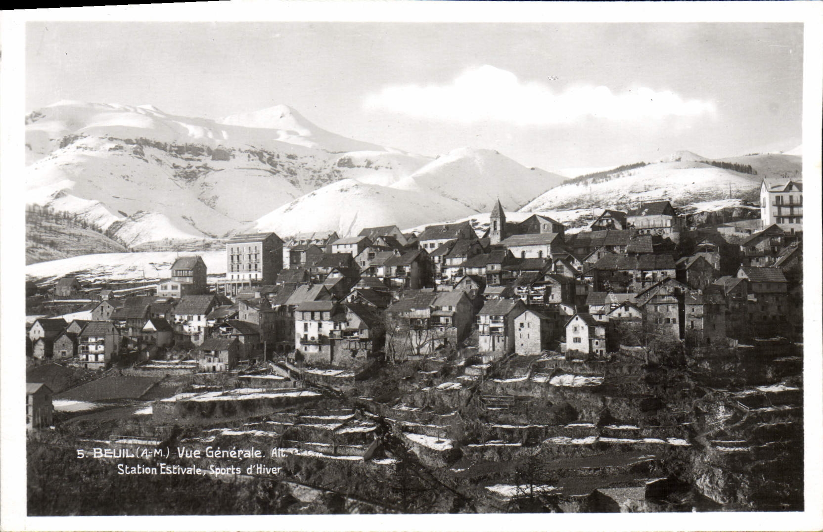 CPA Beuil Vue Generale Station Estivale Sports D'Hiver