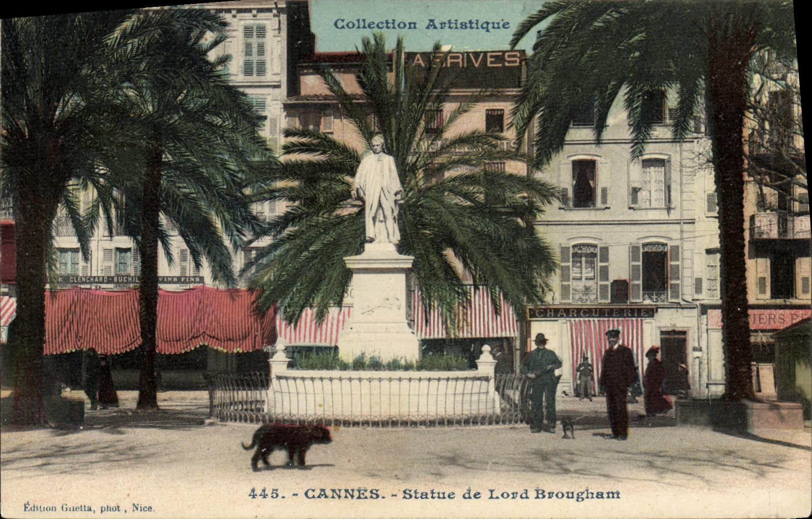 CPA Cannes Statue De Lord Brougham