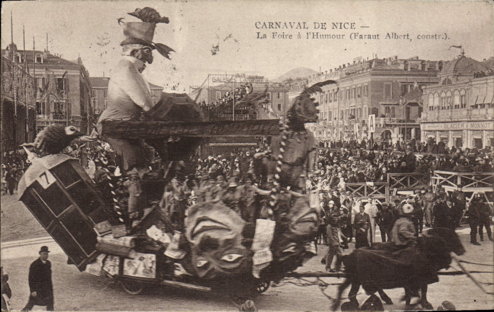 CPA Carnaval De Nice La Foire Humour Faraut Albert
