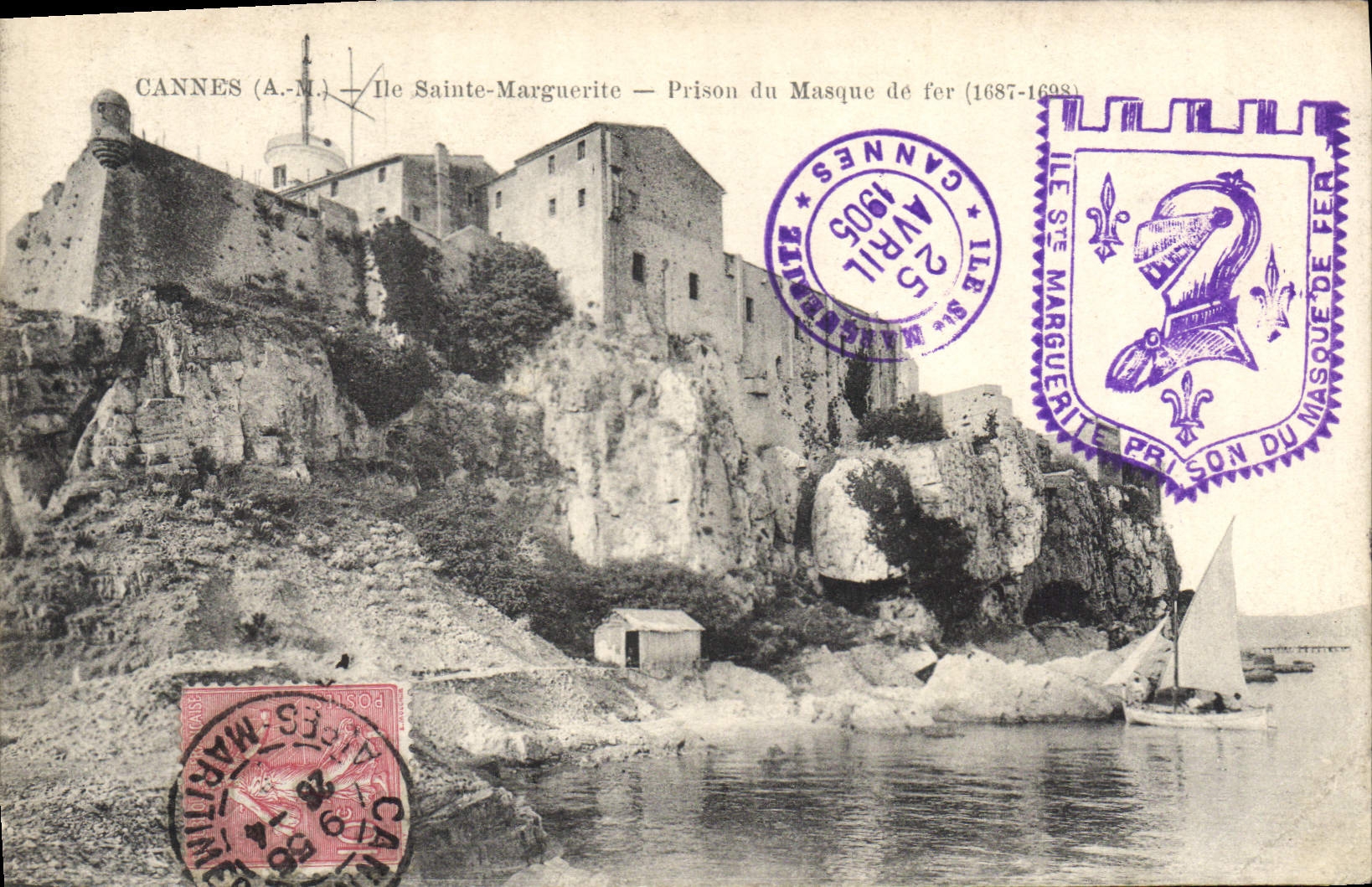 CPA Cannes Ile Sainte Marguerite Prison Du Masque De Fer 1687-1698