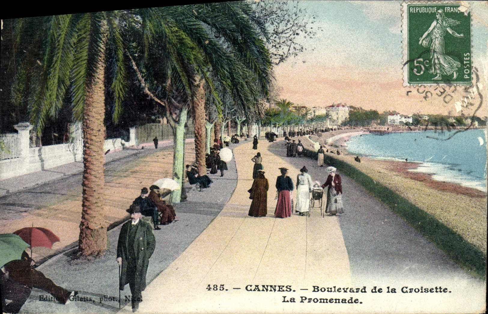 CPA Cannes Boulevard De La Croisette La Promenade
