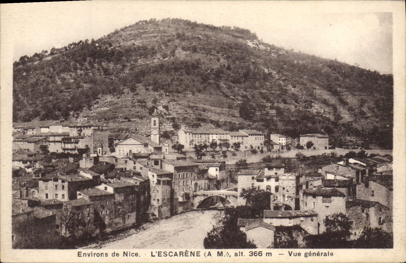 CPA L'Escarene Vue Generale
